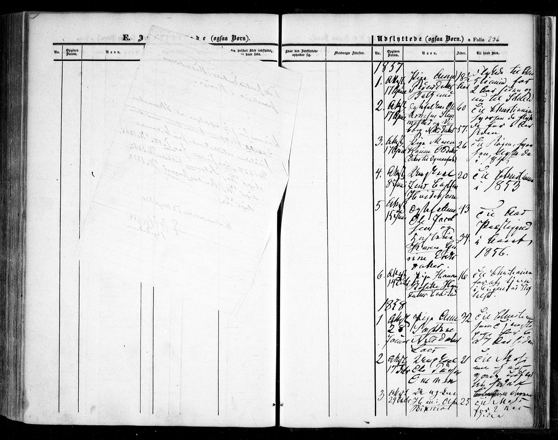 Nesodden prestekontor Kirkebøker, AV/SAO-A-10013/F/Fa/L0007: Parish register (official) no. I 7, 1848-1868, p. 236