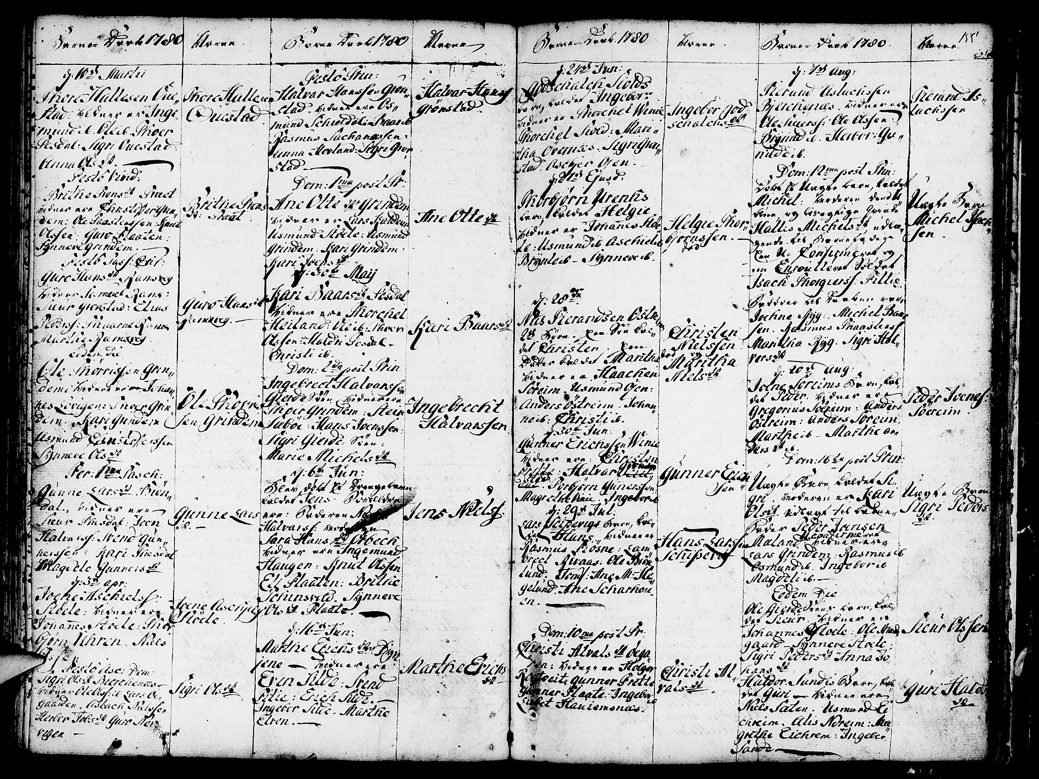 Etne sokneprestembete, SAB/A-75001/H/Haa: Parish register (official) no. A 3 /2, 1755-1782, p. 155