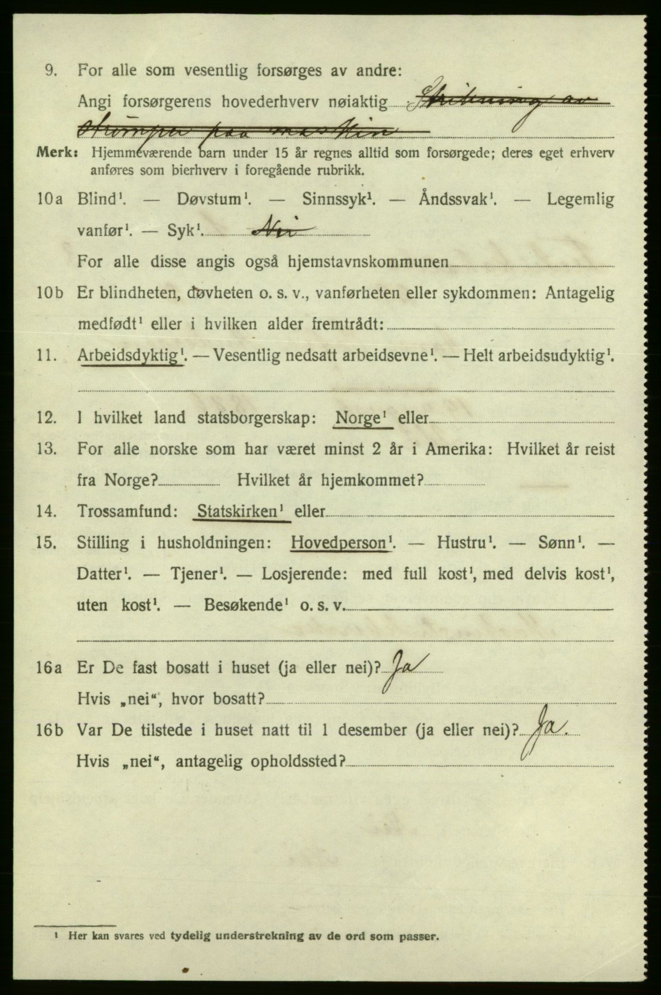 SAO, 1920 census for Fredrikshald, 1920, p. 11089