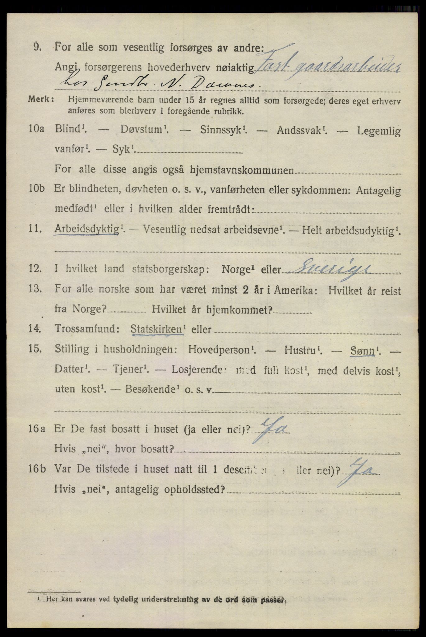 SAO, 1920 census for Moss land district, 1920, p. 6414