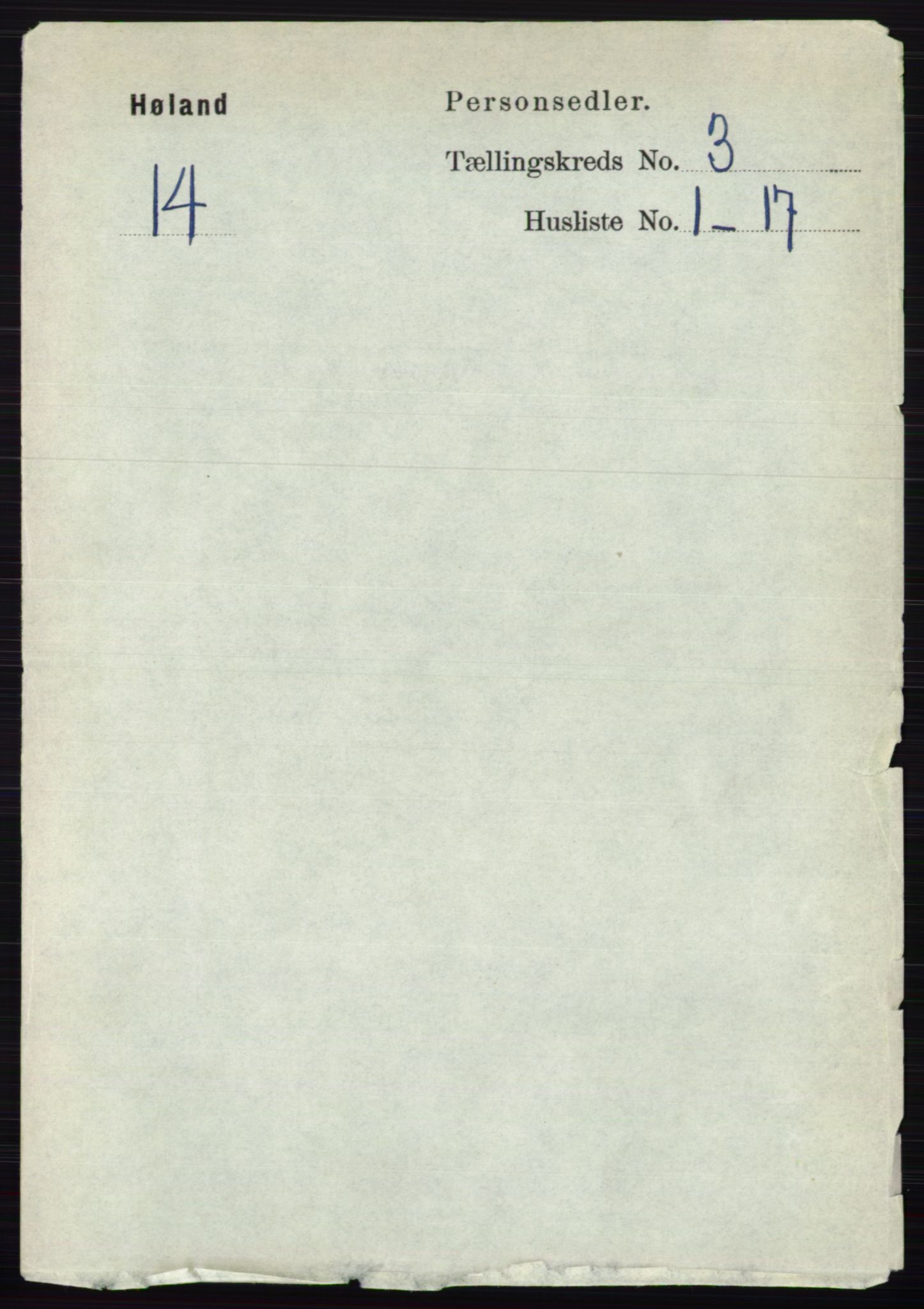 RA, 1891 census for 0221 Høland, 1891, p. 1746