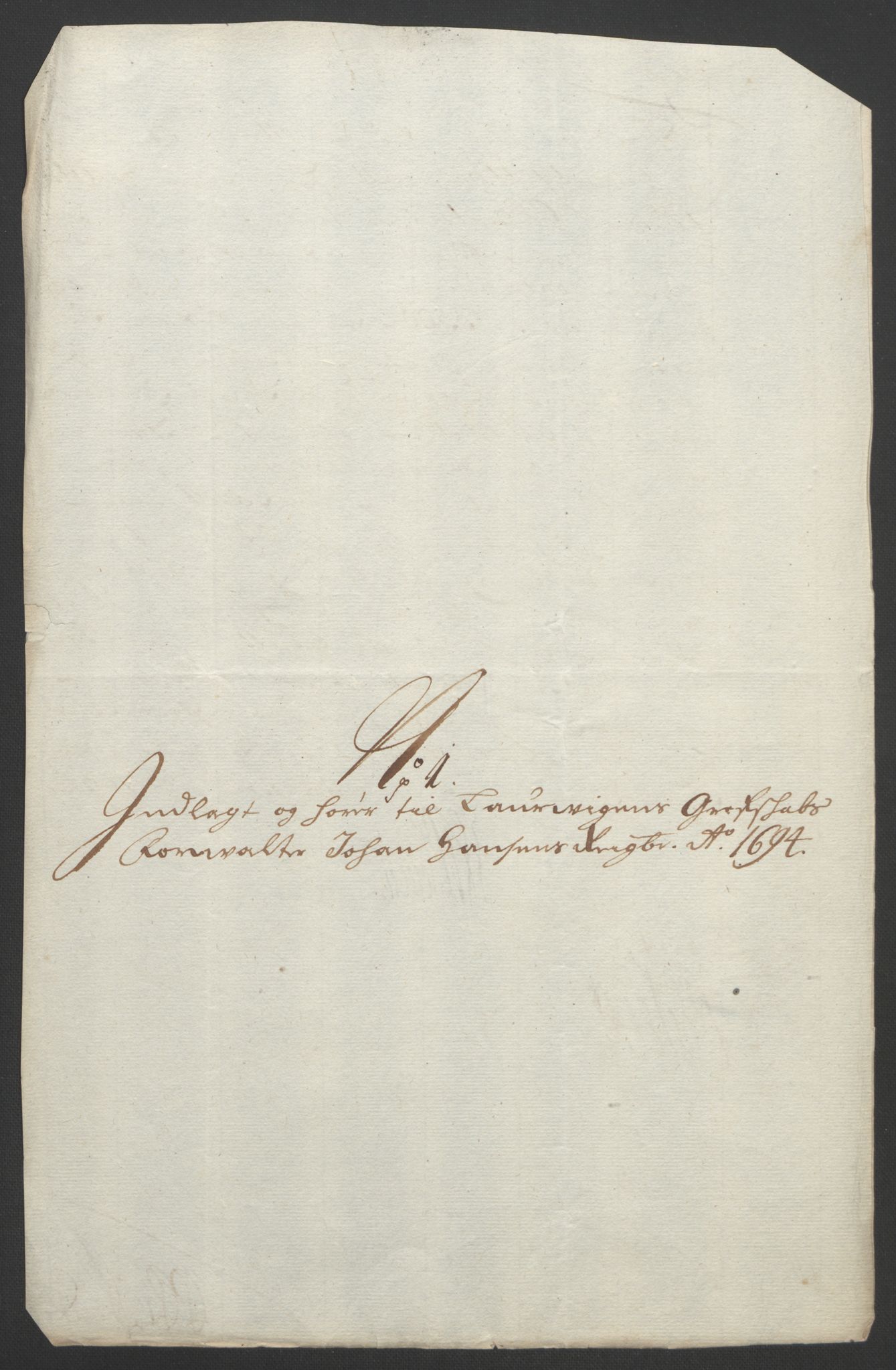 Rentekammeret inntil 1814, Reviderte regnskaper, Fogderegnskap, AV/RA-EA-4092/R33/L1974: Fogderegnskap Larvik grevskap, 1693-1695, p. 177