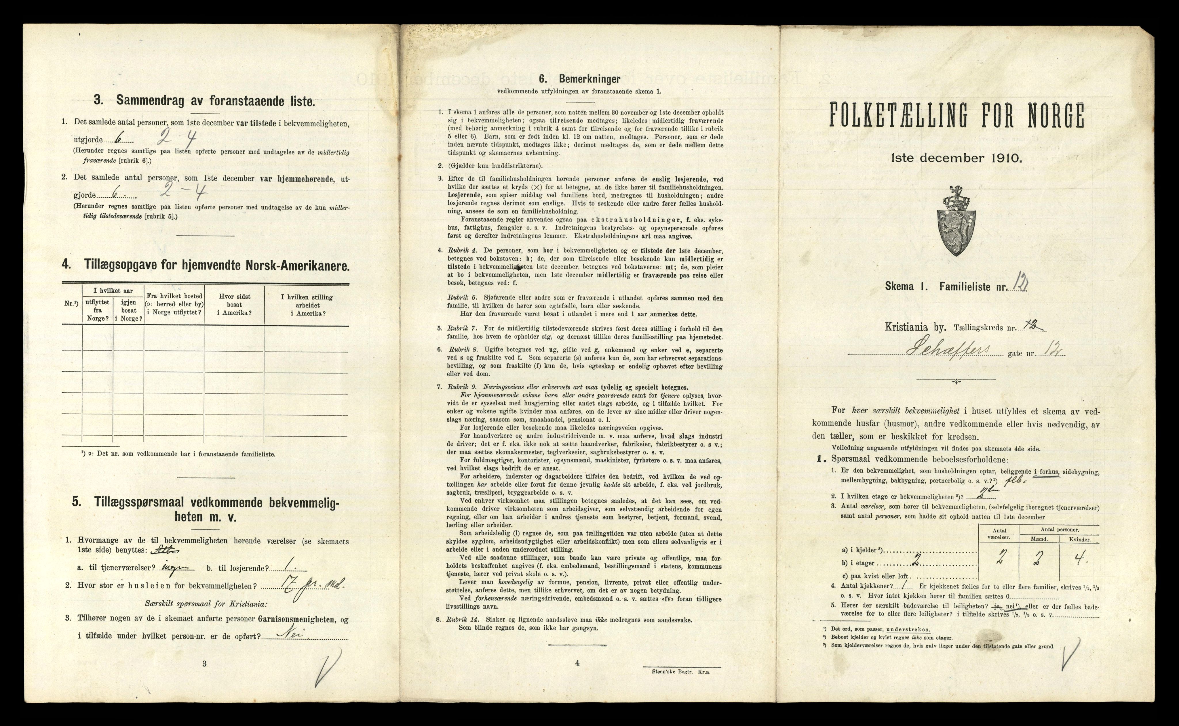 RA, 1910 census for Kristiania, 1910, p. 89115