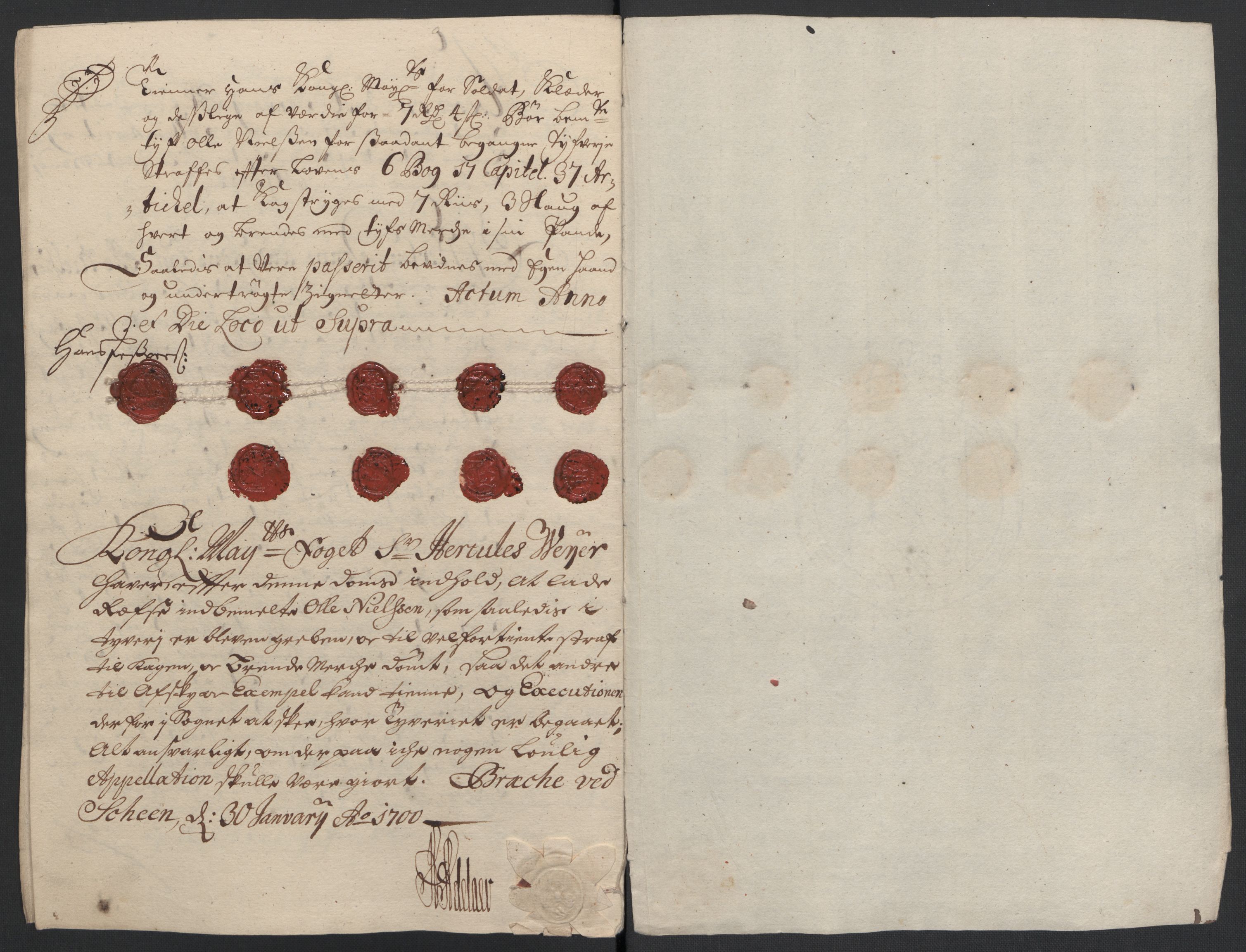 Rentekammeret inntil 1814, Reviderte regnskaper, Fogderegnskap, AV/RA-EA-4092/R36/L2103: Fogderegnskap Øvre og Nedre Telemark og Bamble, 1700, p. 67