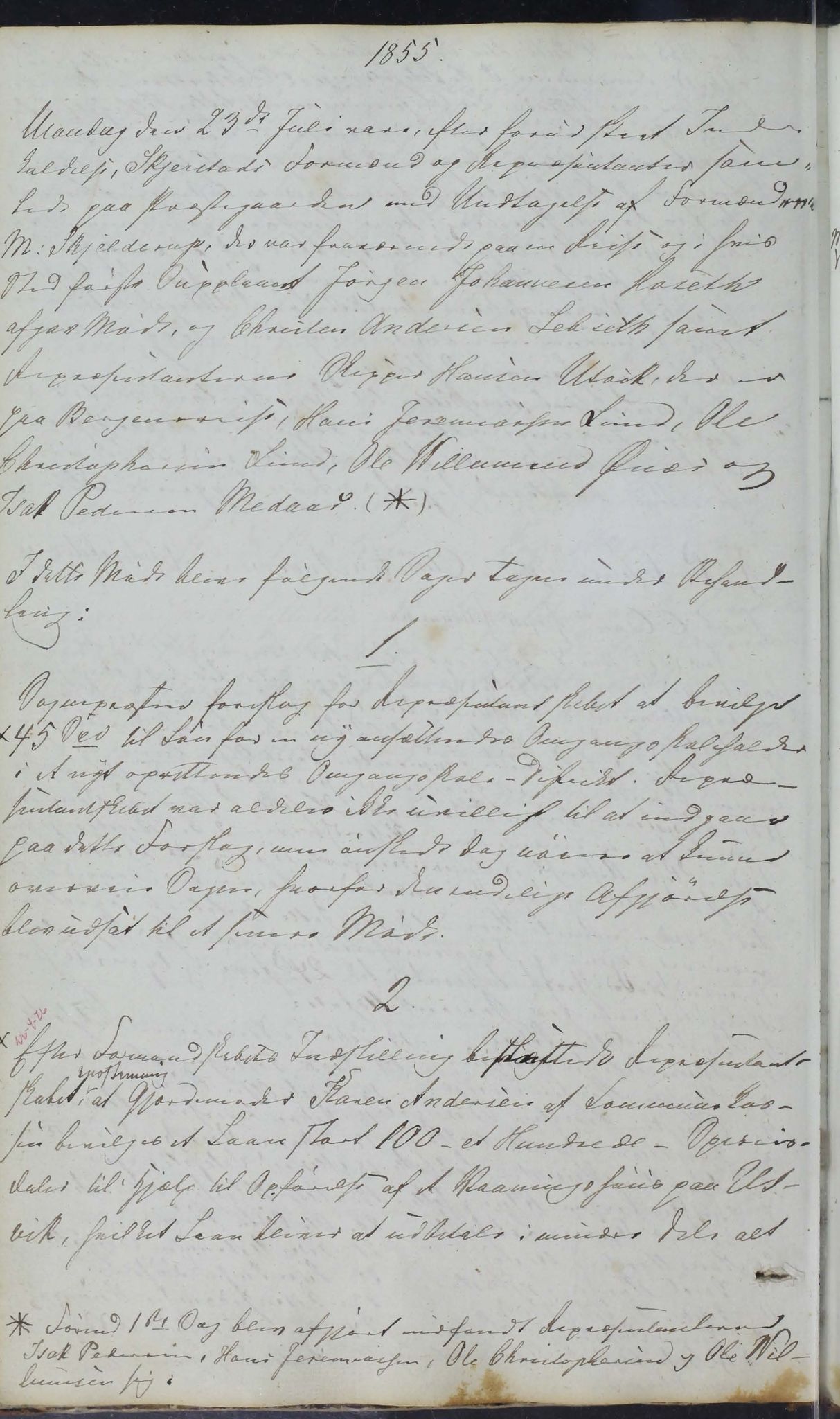 Skjerstad kommune. Formannskap, AIN/K-18421.150/100/L0001: Møtebok for Skjerstad formannskap, 1838-1876, p. 90b