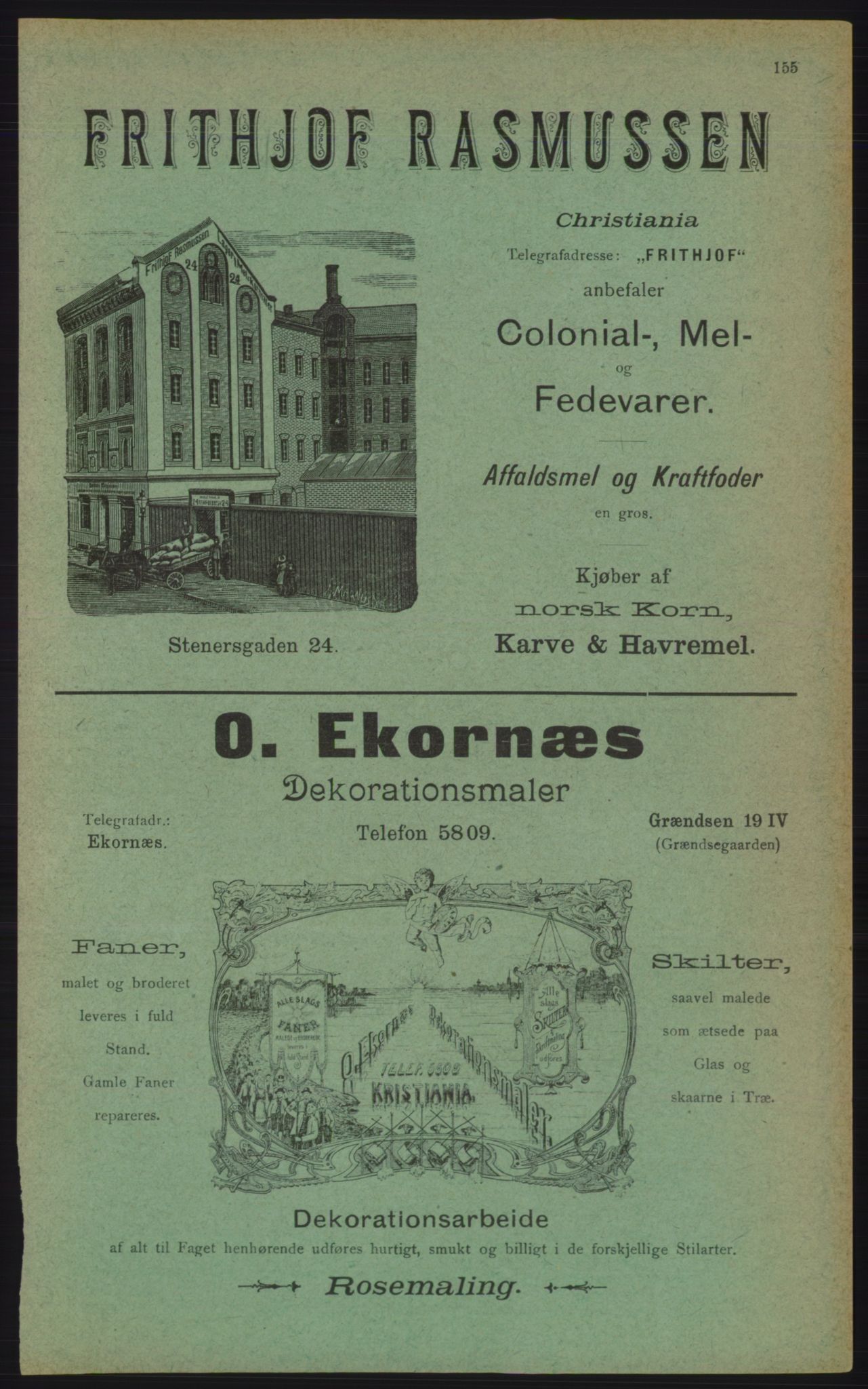 Kristiania/Oslo adressebok, PUBL/-, 1906, p. 155