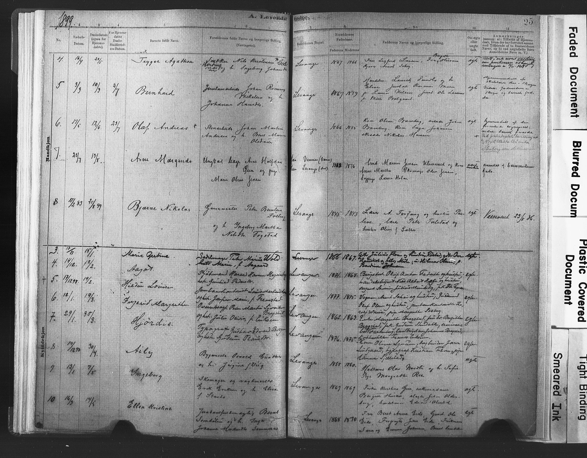 Ministerialprotokoller, klokkerbøker og fødselsregistre - Nord-Trøndelag, SAT/A-1458/720/L0189: Parish register (official) no. 720A05, 1880-1911, p. 25