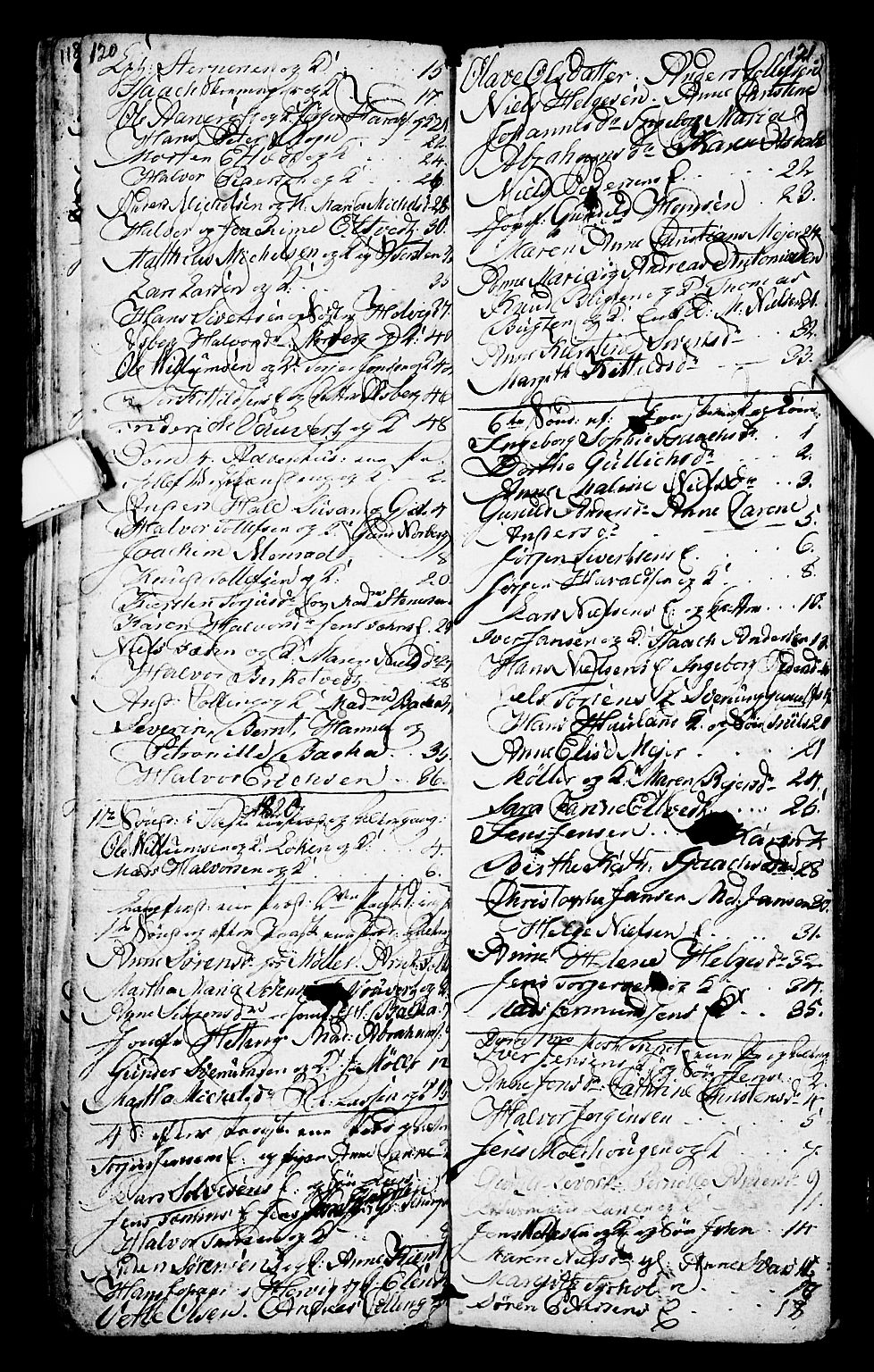 Porsgrunn kirkebøker , SAKO/A-104/G/Ga/L0001: Parish register (copy) no. I 1, 1766-1790, p. 120-121