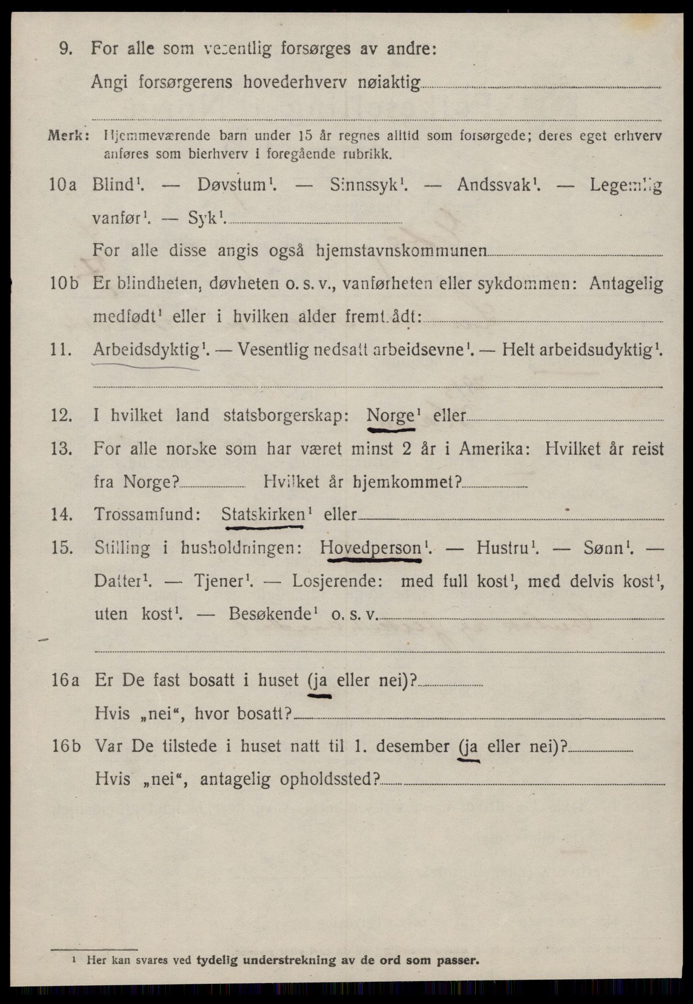 SAT, 1920 census for Edøy, 1920, p. 1313