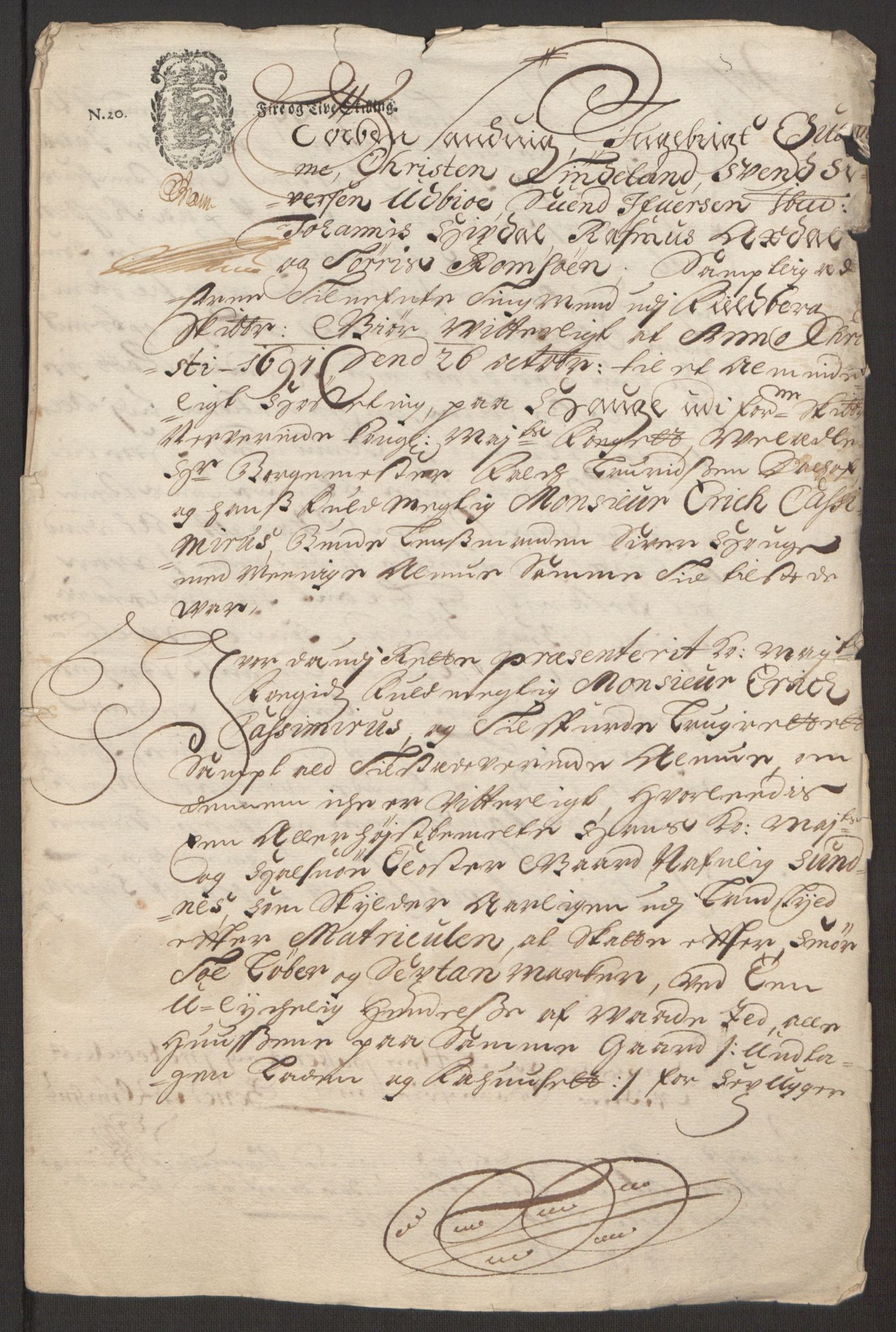 Rentekammeret inntil 1814, Reviderte regnskaper, Fogderegnskap, RA/EA-4092/R48/L2973: Fogderegnskap Sunnhordland og Hardanger, 1691-1692, p. 147