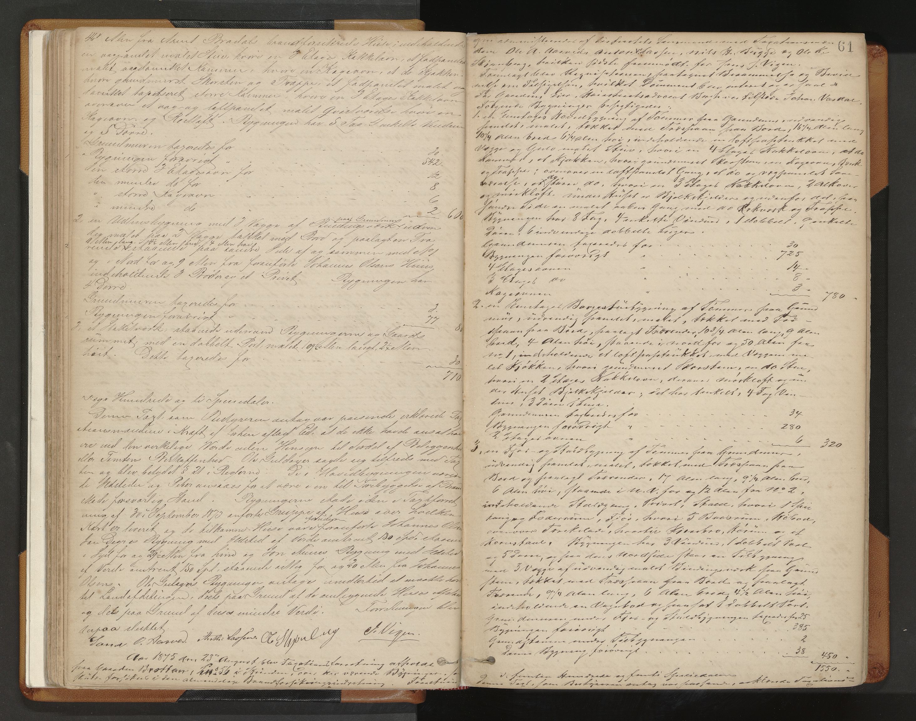 Norges Brannkasse Strinda, AV/SAT-A-5516/Fa/L0002: Branntakstprotokoll, 1874-1895, p. 61