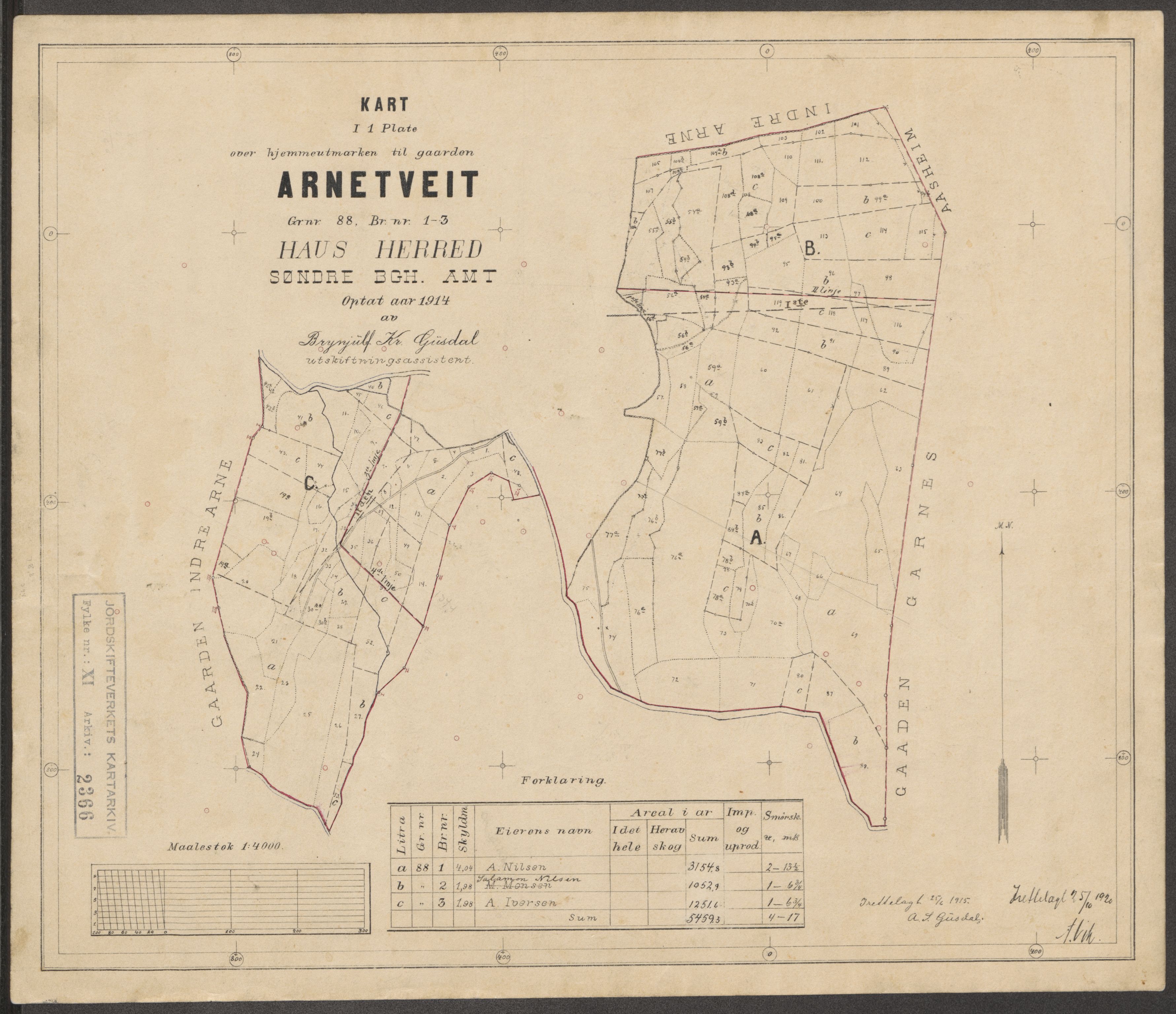 Jordskifteverkets kartarkiv, AV/RA-S-3929/T, 1859-1988, p. 2647