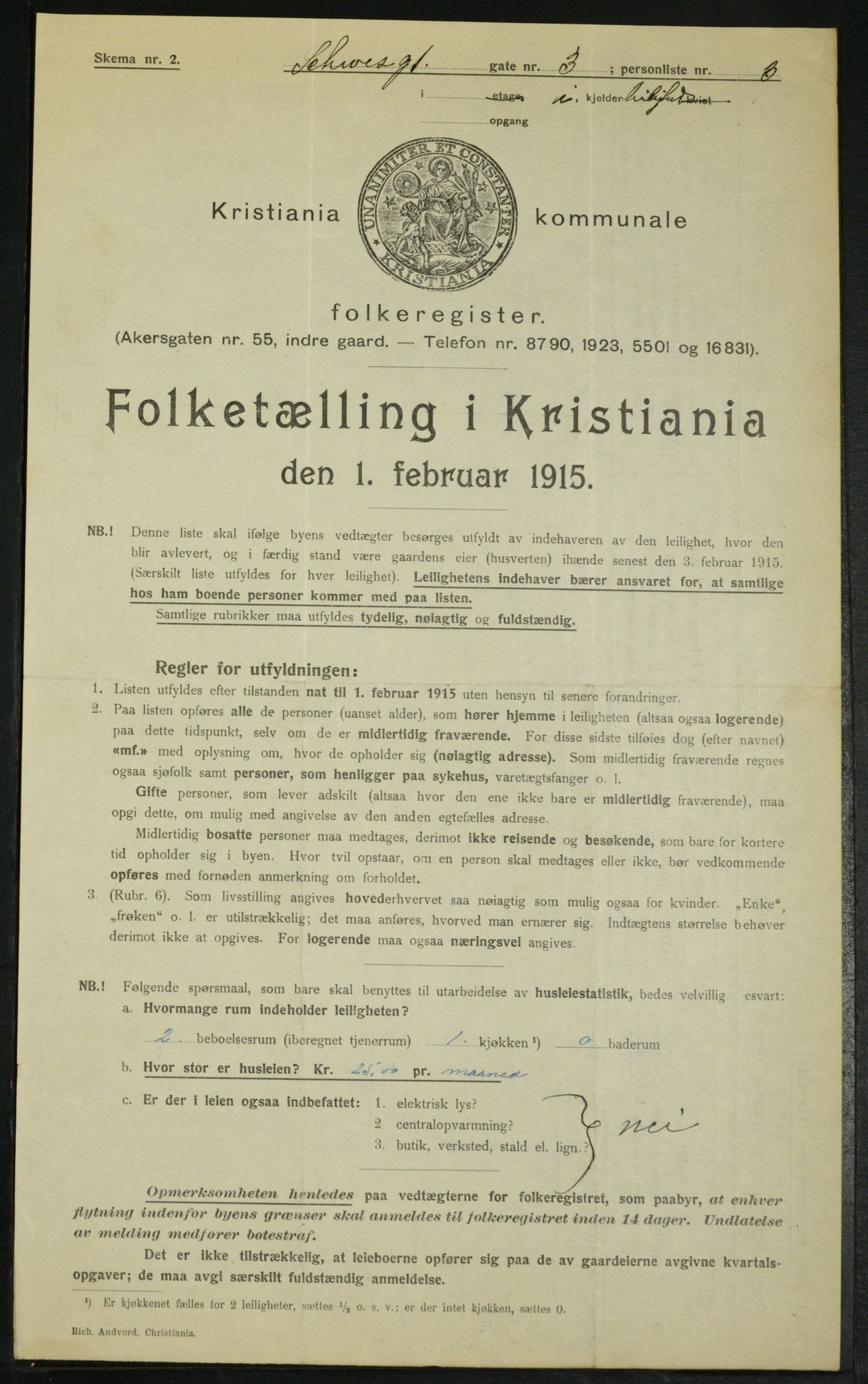 OBA, Municipal Census 1915 for Kristiania, 1915, p. 89187