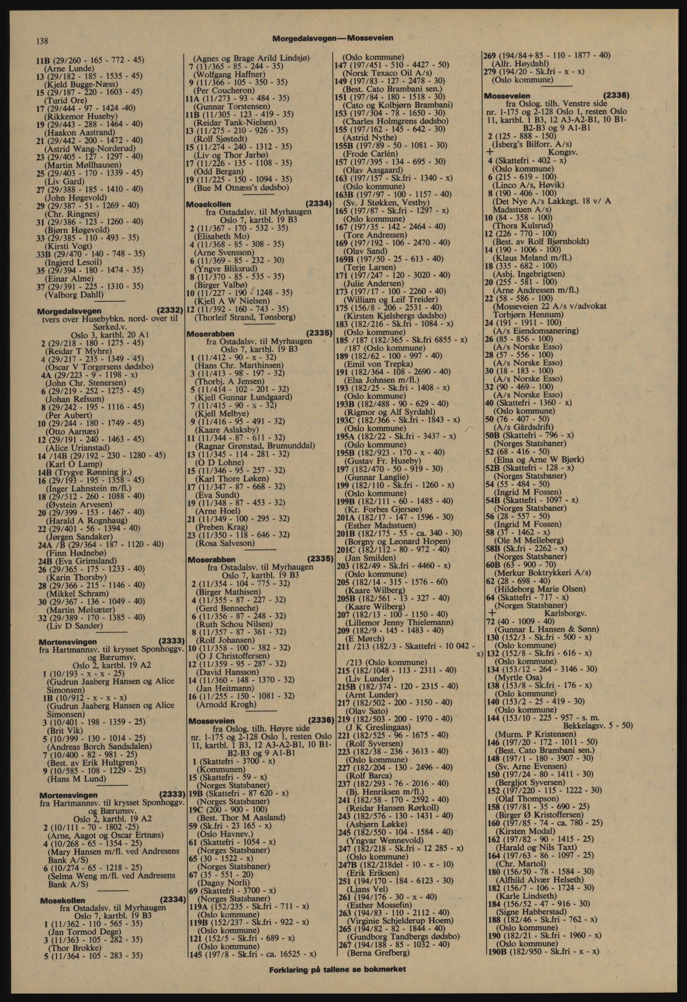 Kristiania/Oslo adressebok, PUBL/-, 1977-1978, p. 138