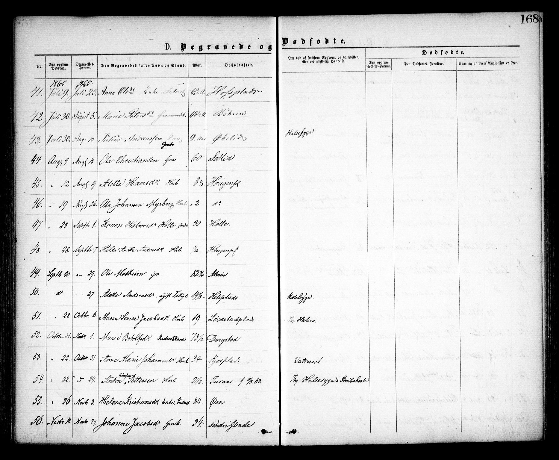 Spydeberg prestekontor Kirkebøker, AV/SAO-A-10924/F/Fa/L0006: Parish register (official) no. I 6, 1863-1874, p. 168