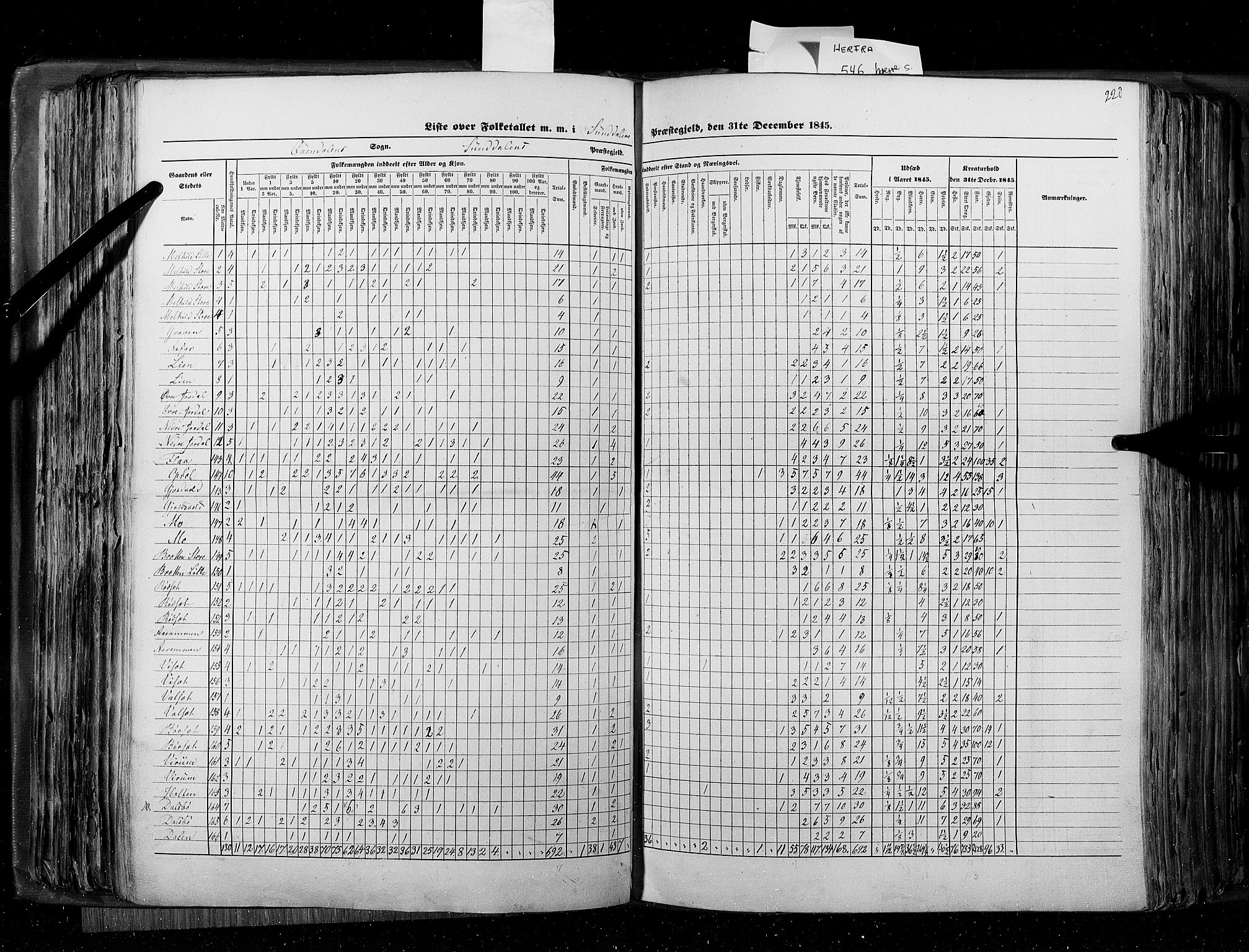 RA, Census 1845, vol. 8: Romsdal amt og Søndre Trondhjems amt, 1845, p. 228