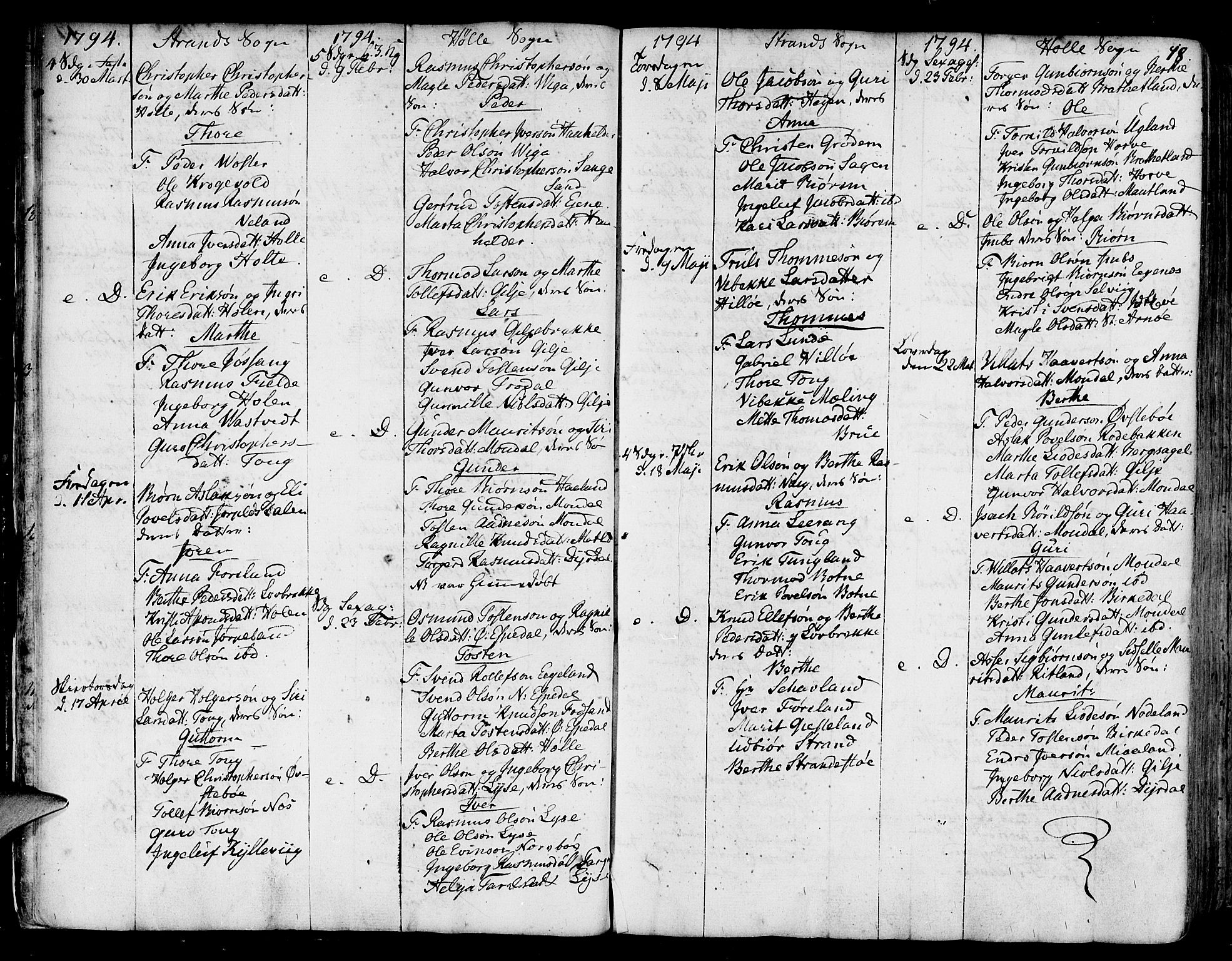 Strand sokneprestkontor, SAST/A-101828/H/Ha/Haa/L0003: Parish register (official) no. A 3, 1769-1816, p. 18
