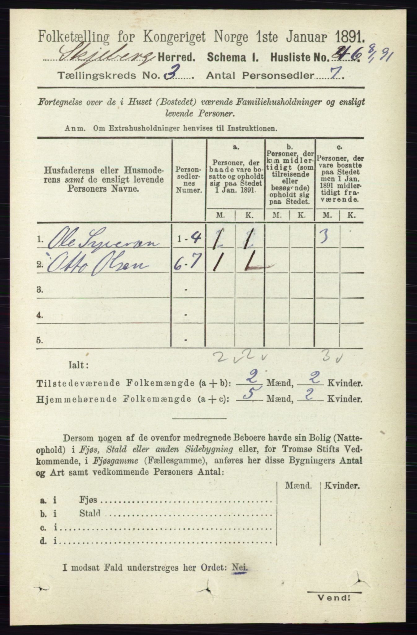 RA, 1891 census for 0115 Skjeberg, 1891, p. 1479