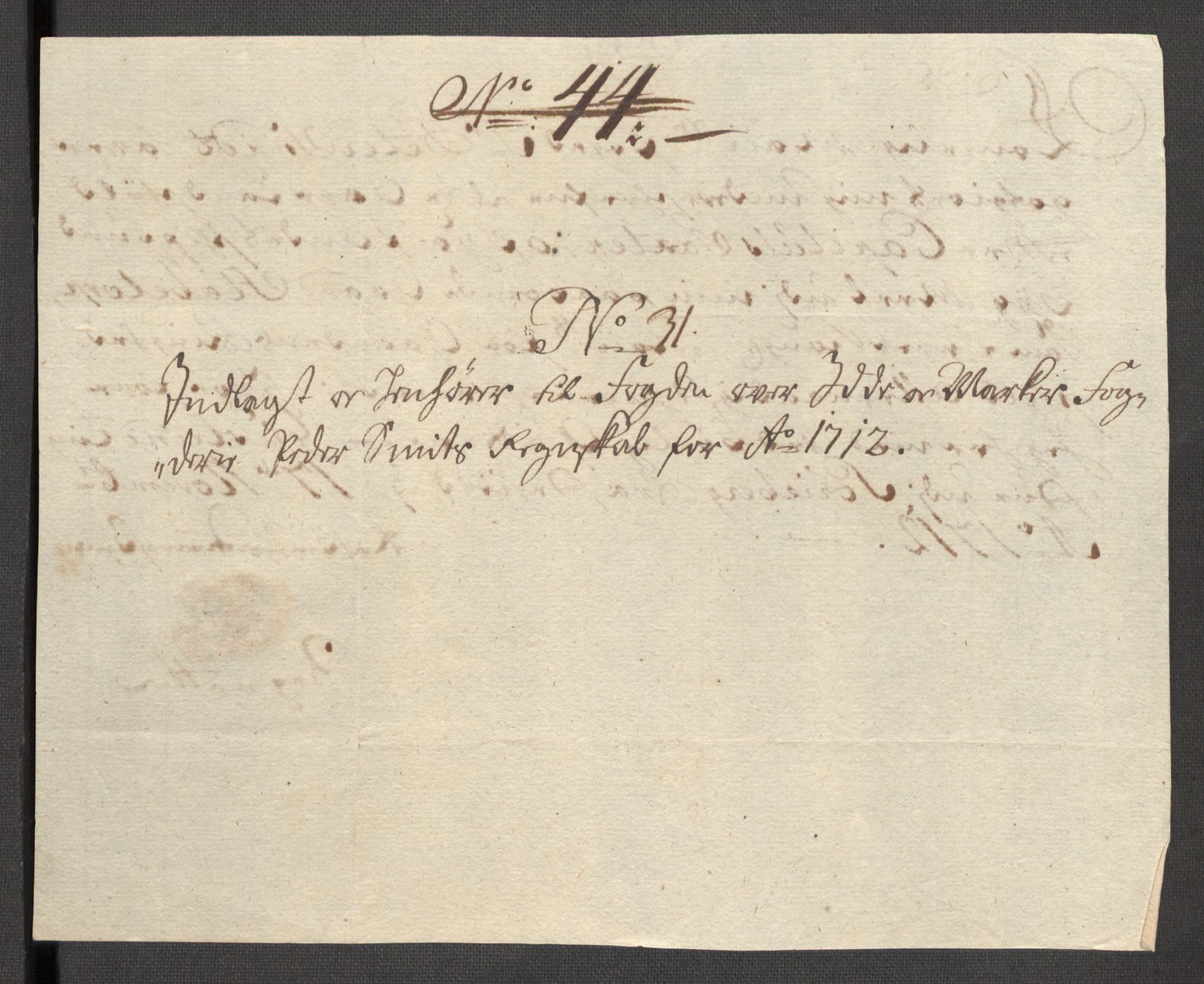 Rentekammeret inntil 1814, Reviderte regnskaper, Fogderegnskap, AV/RA-EA-4092/R01/L0021: Fogderegnskap Idd og Marker, 1712, p. 237