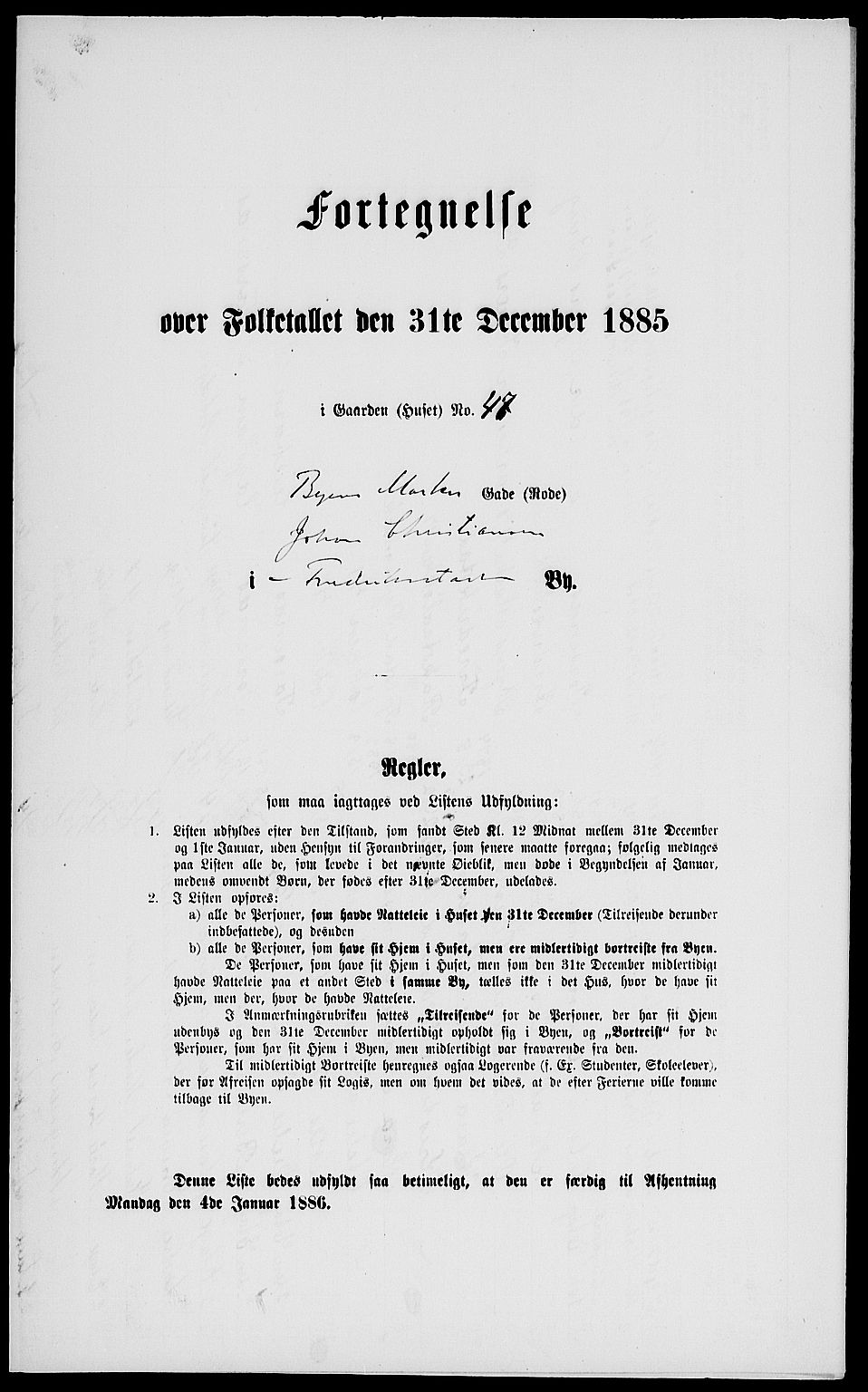 RA, 1885 census for 0103 Fredrikstad, 1885, p. 1949