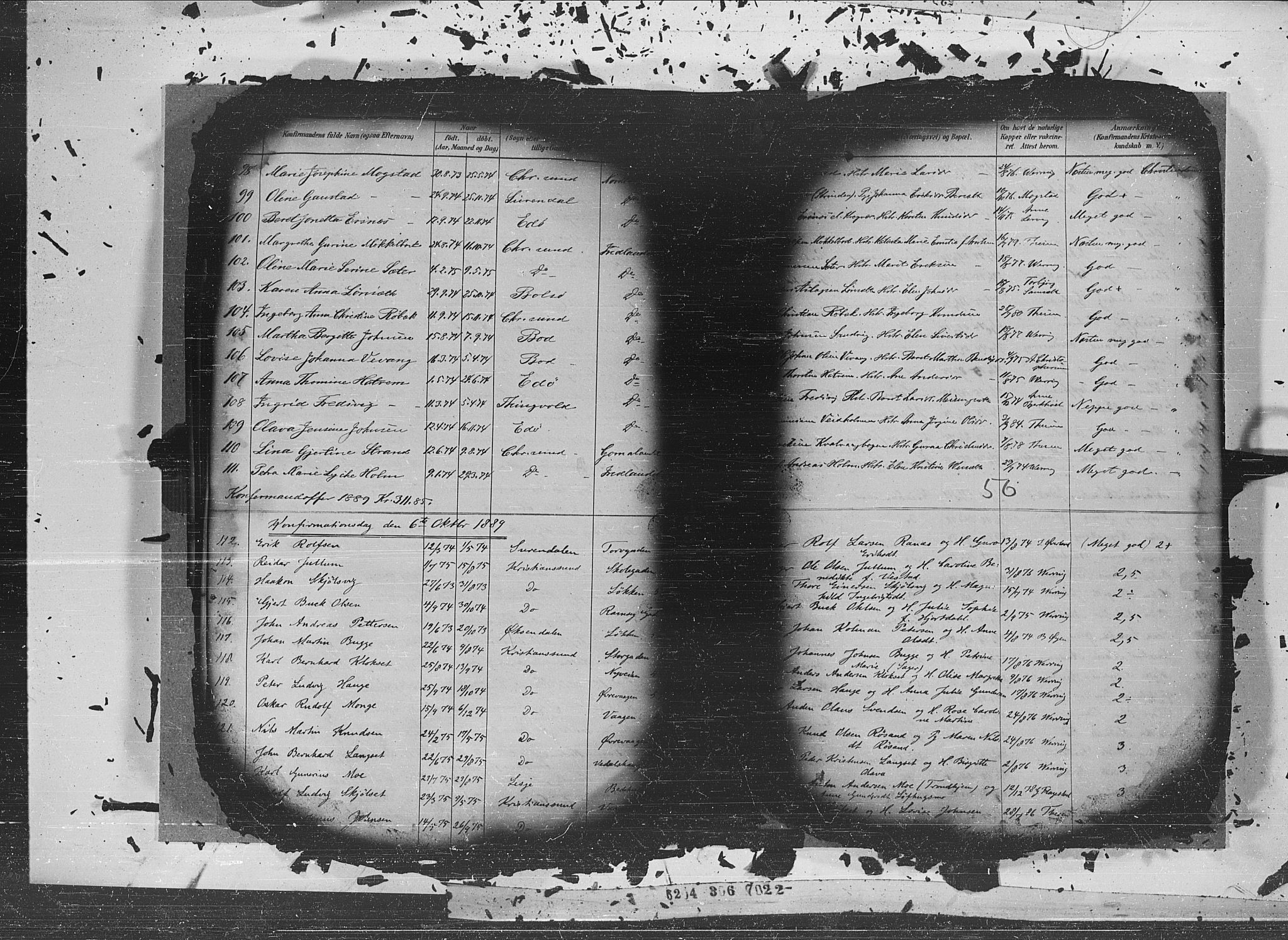 Ministerialprotokoller, klokkerbøker og fødselsregistre - Møre og Romsdal, AV/SAT-A-1454/572/L0852: Parish register (official) no. 572A15, 1880-1900, p. 56