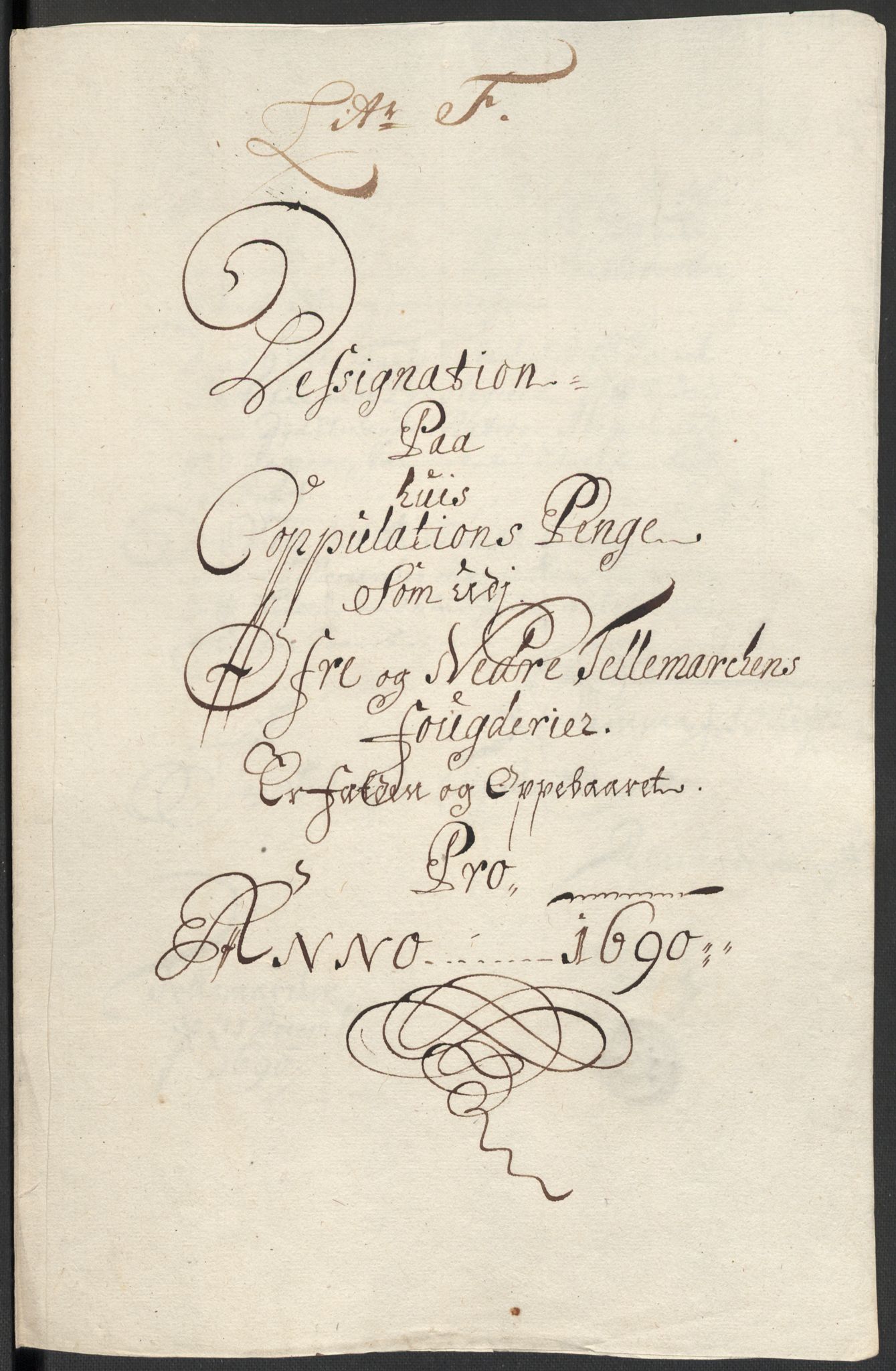 Rentekammeret inntil 1814, Reviderte regnskaper, Fogderegnskap, RA/EA-4092/R35/L2089: Fogderegnskap Øvre og Nedre Telemark, 1690-1692, p. 108