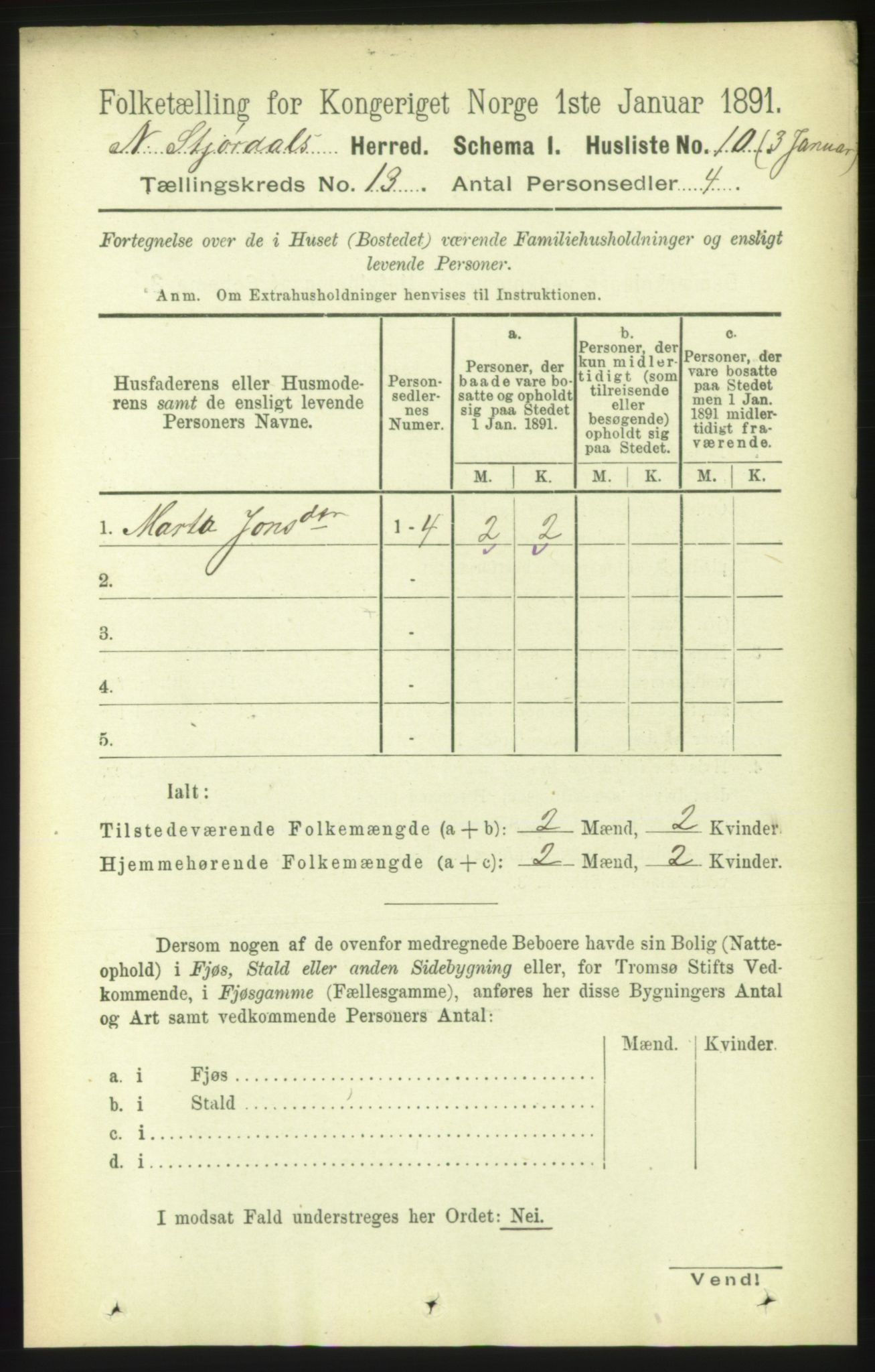 RA, 1891 census for 1714 Nedre Stjørdal, 1891, p. 6185