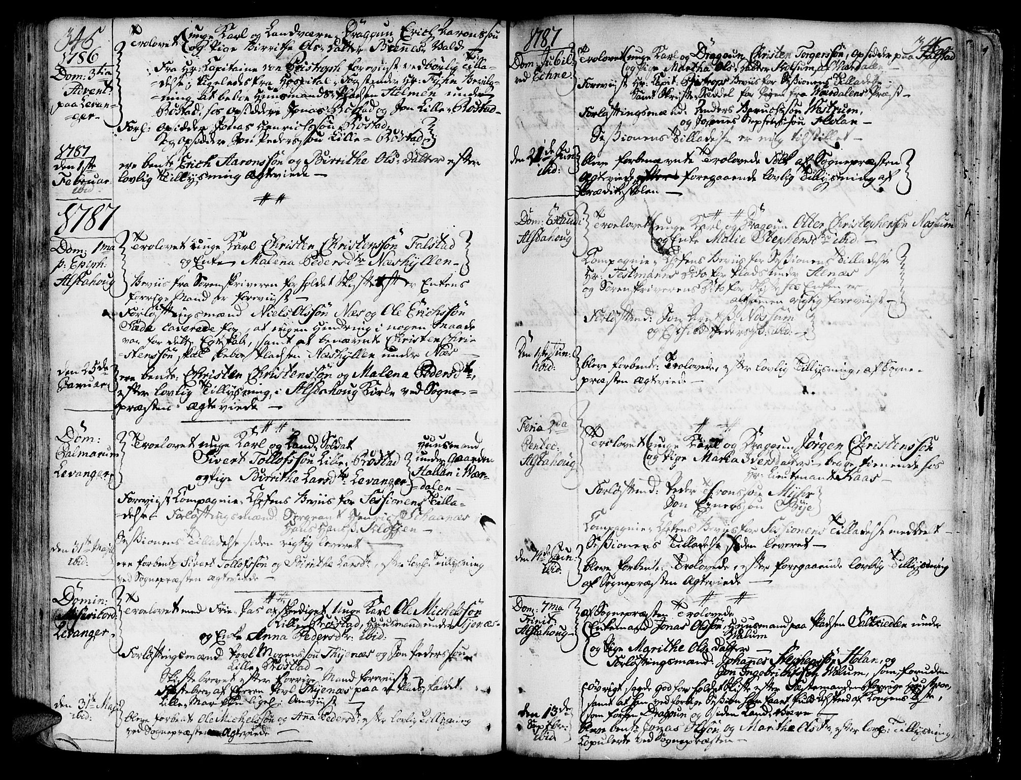 Ministerialprotokoller, klokkerbøker og fødselsregistre - Nord-Trøndelag, SAT/A-1458/717/L0141: Parish register (official) no. 717A01, 1747-1803, p. 345-346