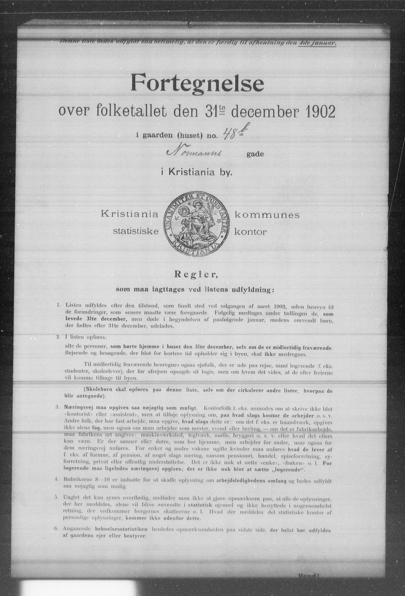 OBA, Municipal Census 1902 for Kristiania, 1902, p. 14045