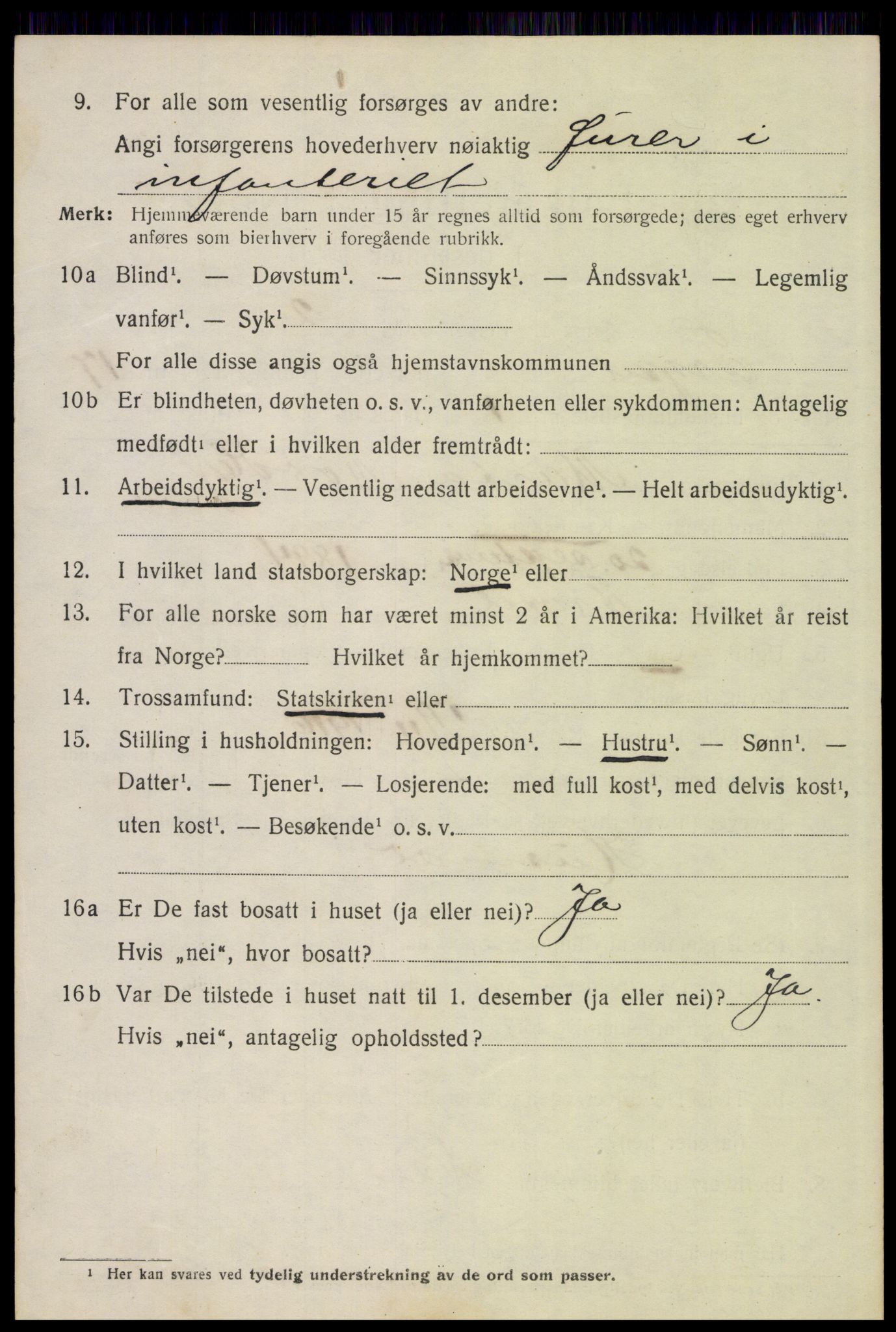 SAH, 1920 census for Trysil, 1920, p. 10182