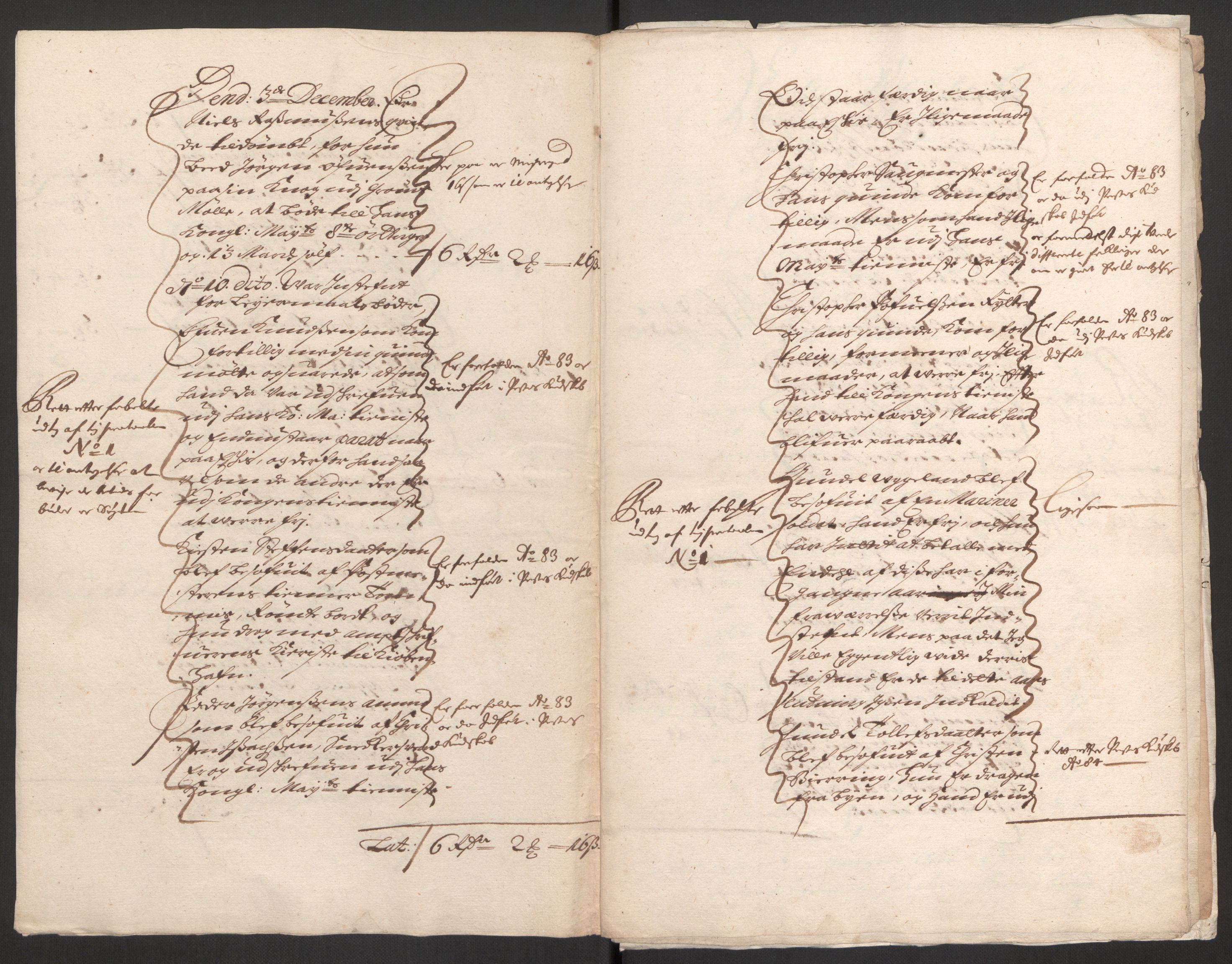 Rentekammeret inntil 1814, Reviderte regnskaper, Byregnskaper, AV/RA-EA-4066/R/Rm/L0285: [M18] Sikt og sakefall, 1681-1718, p. 37