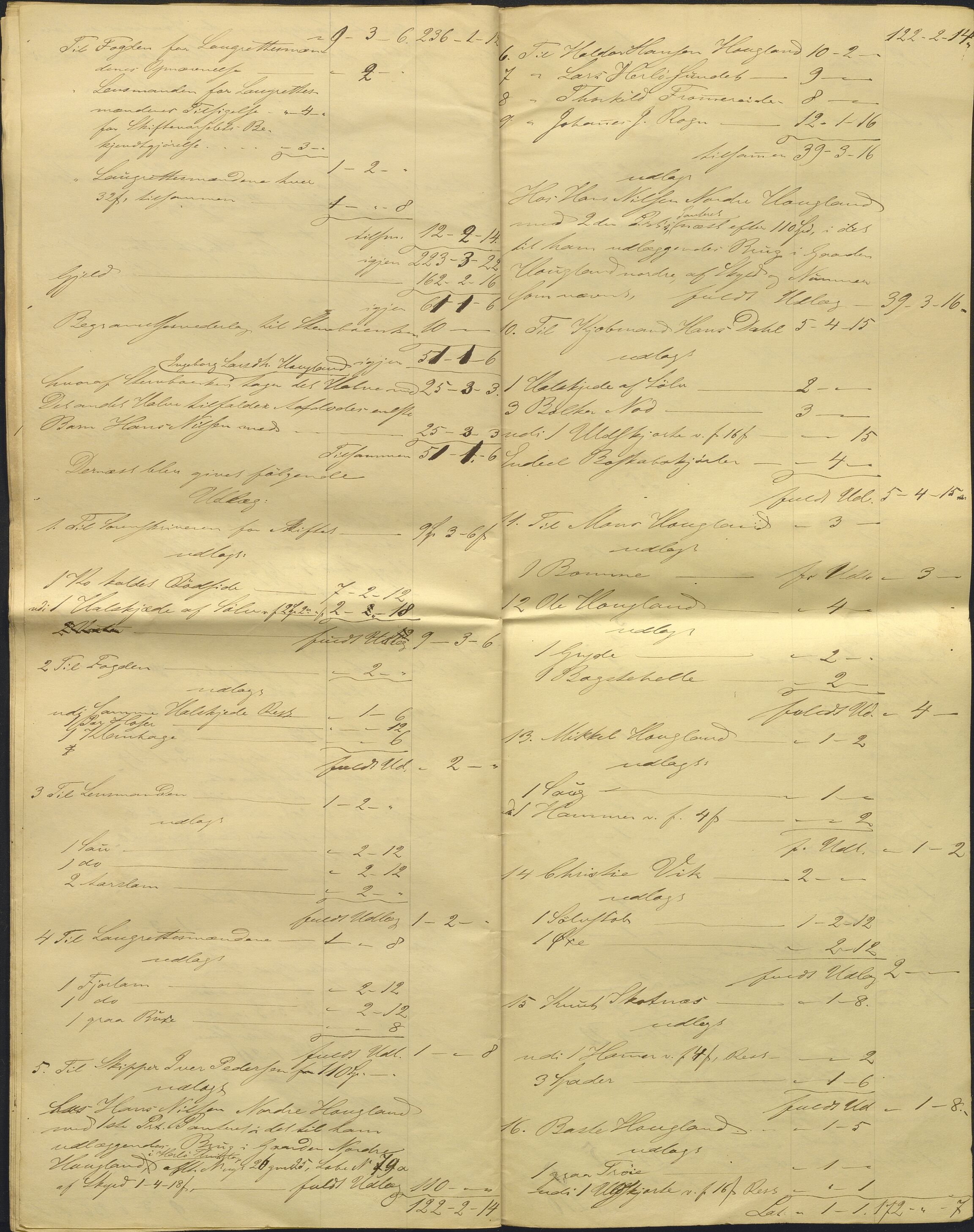 Nordhordland sorenskrivar, AV/SAB-A-2901/1/H/Hd/Hdb/L0001: Konsept til utlodningar, 1850-1852, p. 306