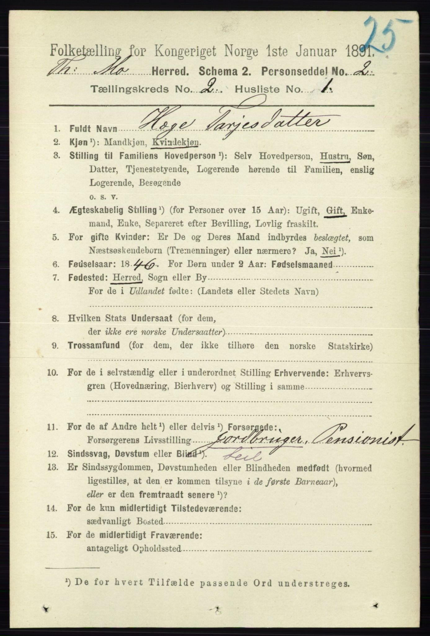 RA, 1891 census for 0832 Mo, 1891, p. 533