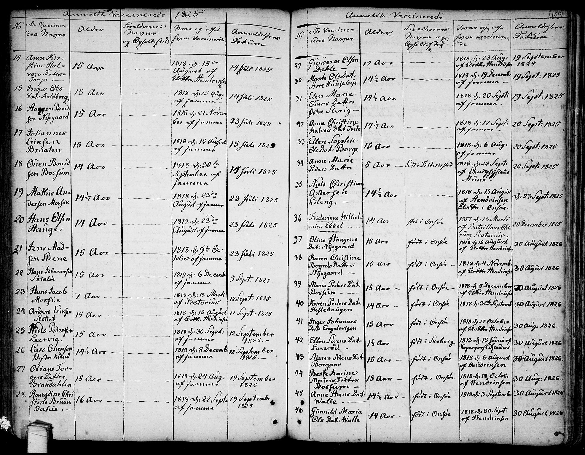 Onsøy prestekontor Kirkebøker, SAO/A-10914/F/Fa/L0001: Parish register (official) no. I 1, 1733-1814, p. 150