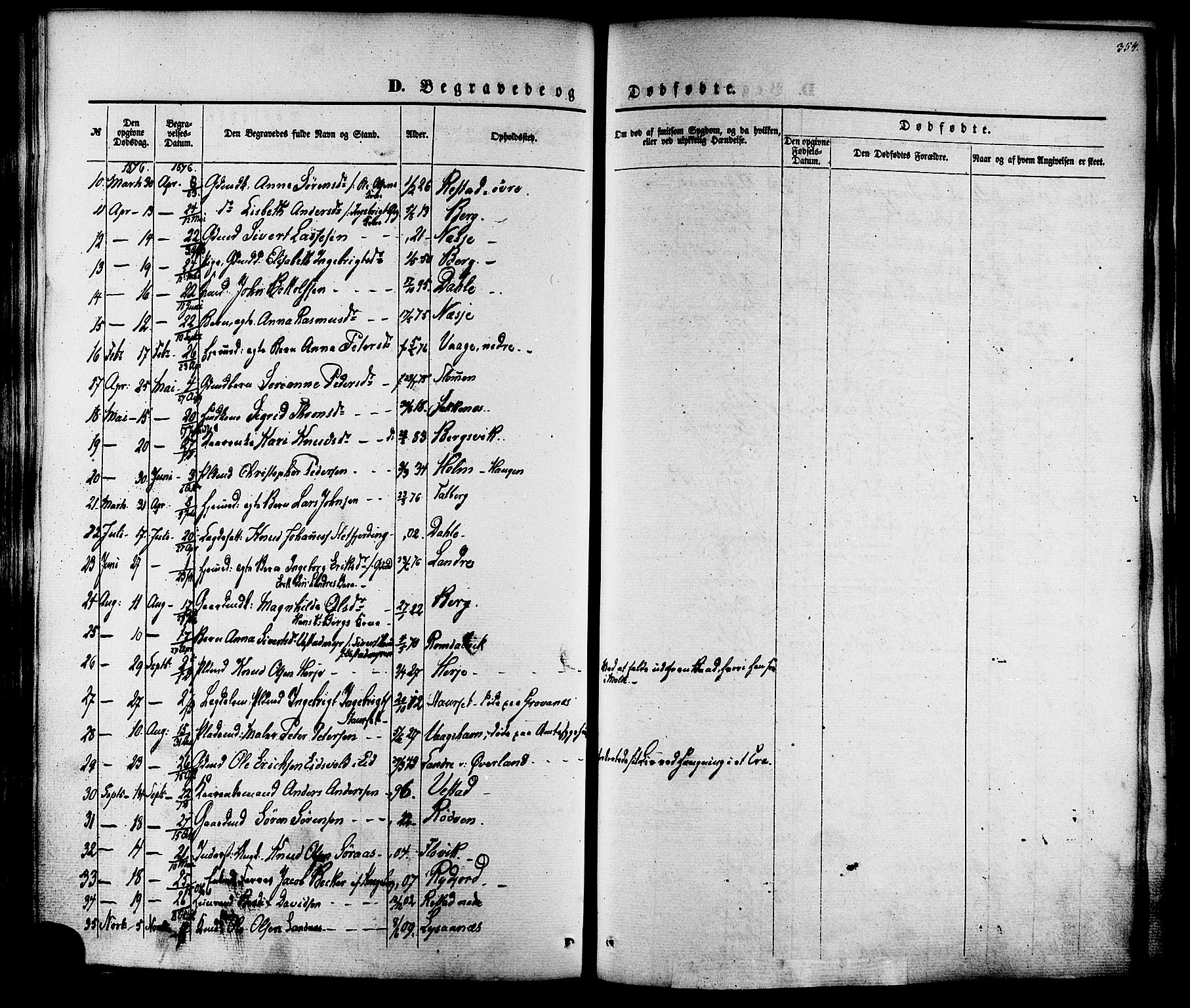 Ministerialprotokoller, klokkerbøker og fødselsregistre - Møre og Romsdal, AV/SAT-A-1454/547/L0603: Parish register (official) no. 547A05, 1846-1877, p. 354