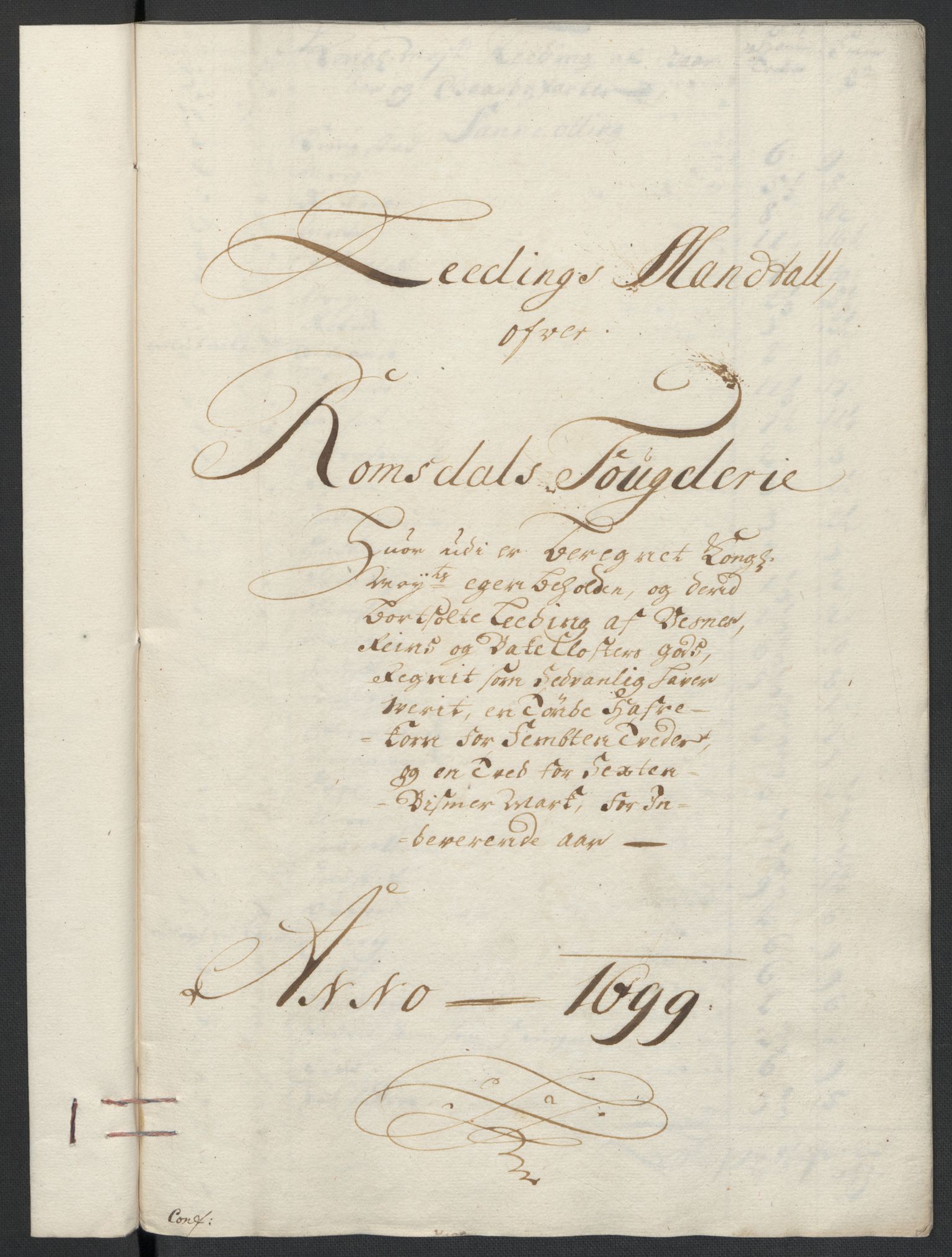 Rentekammeret inntil 1814, Reviderte regnskaper, Fogderegnskap, AV/RA-EA-4092/R55/L3654: Fogderegnskap Romsdal, 1699-1700, p. 109