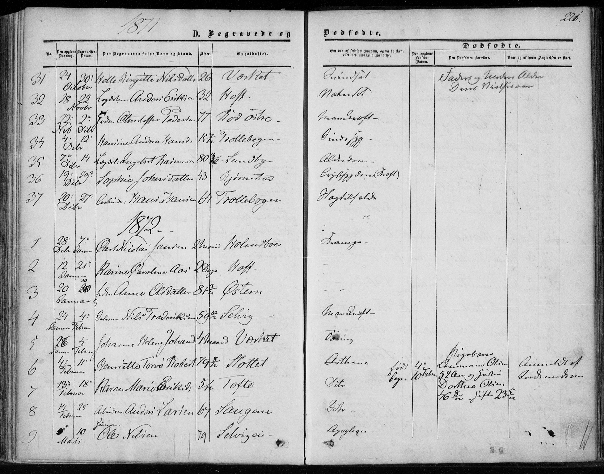 Hurum kirkebøker, AV/SAKO-A-229/F/Fa/L0012: Parish register (official) no. 12, 1861-1875, p. 221