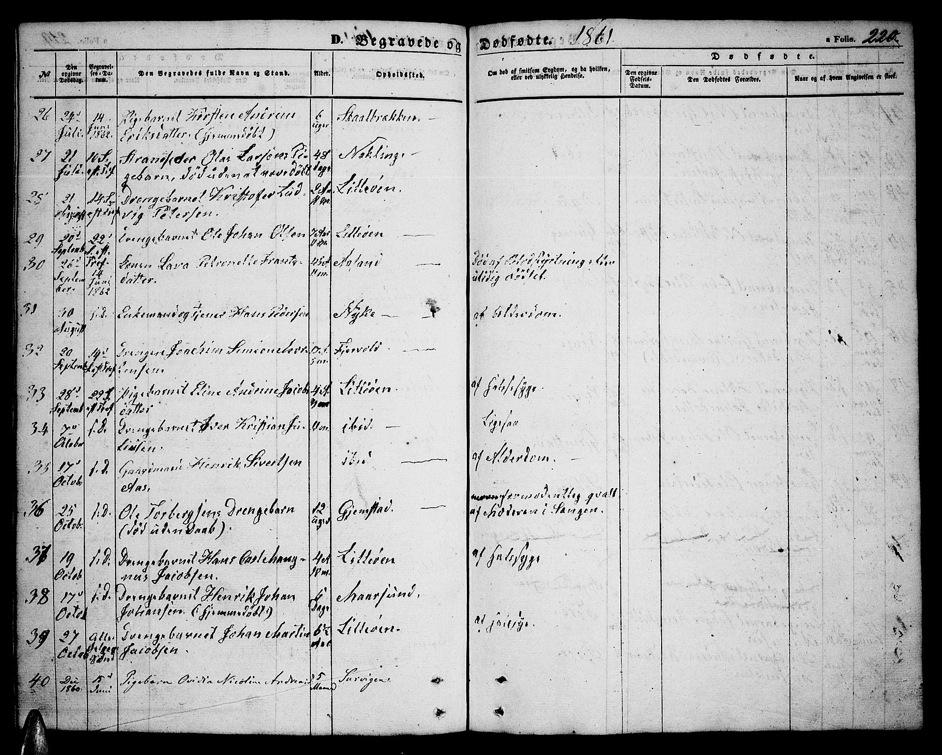 Ministerialprotokoller, klokkerbøker og fødselsregistre - Nordland, SAT/A-1459/891/L1313: Parish register (copy) no. 891C02, 1856-1870, p. 220