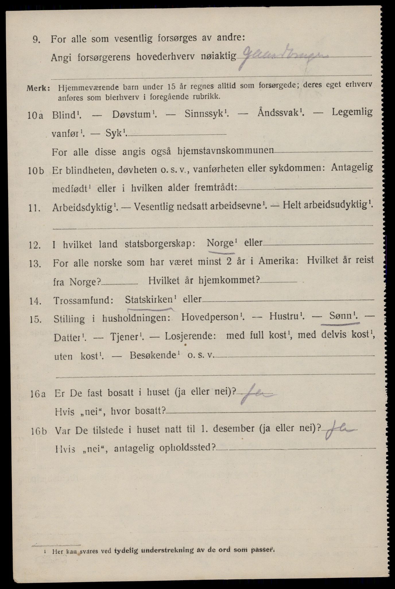 SAST, 1920 census for Varhaug, 1920, p. 1972