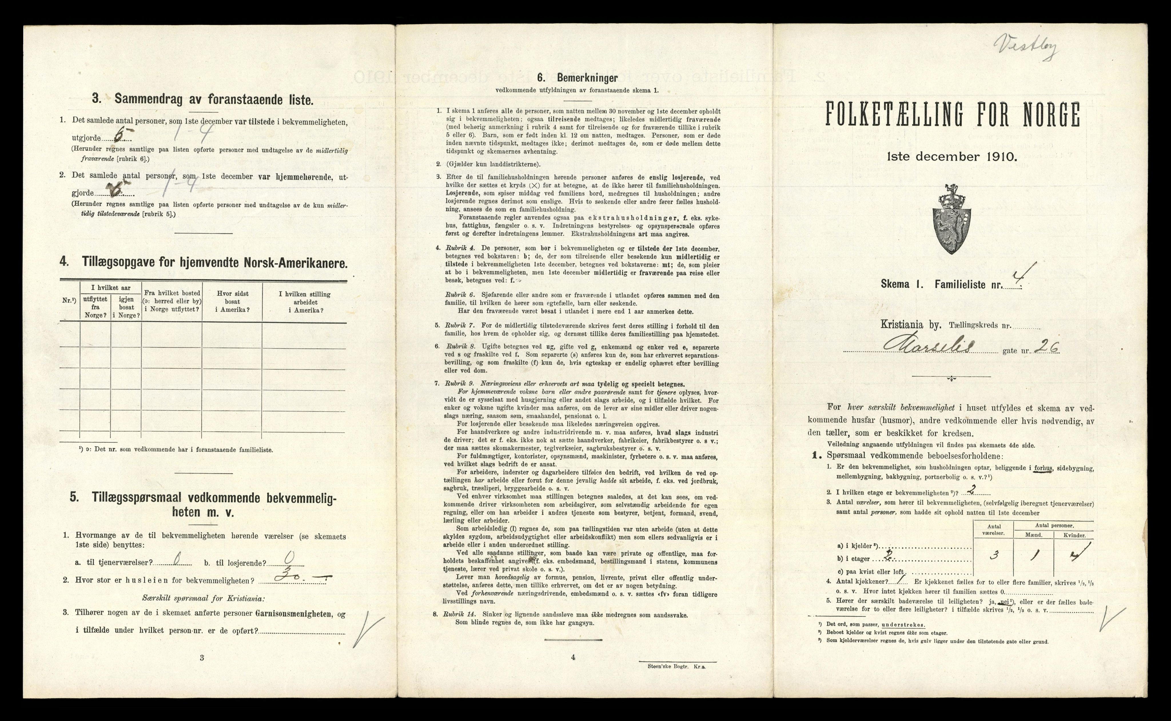 RA, 1910 census for Kristiania, 1910, p. 63181