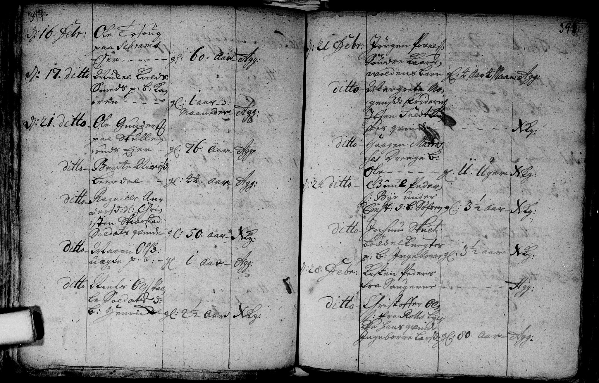 Aker prestekontor kirkebøker, AV/SAO-A-10861/F/L0002: Parish register (official) no. 2, 1714-1720, p. 397-398