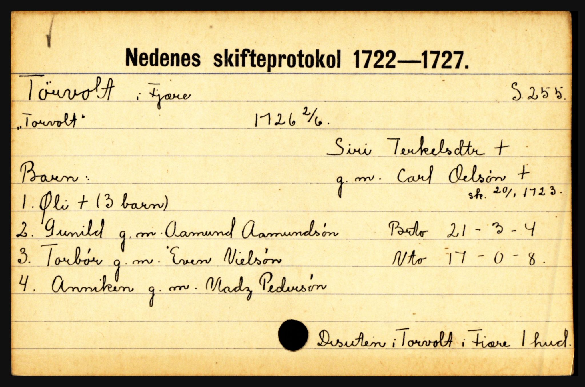 Nedenes sorenskriveri før 1824, AV/SAK-1221-0007/H, p. 31913