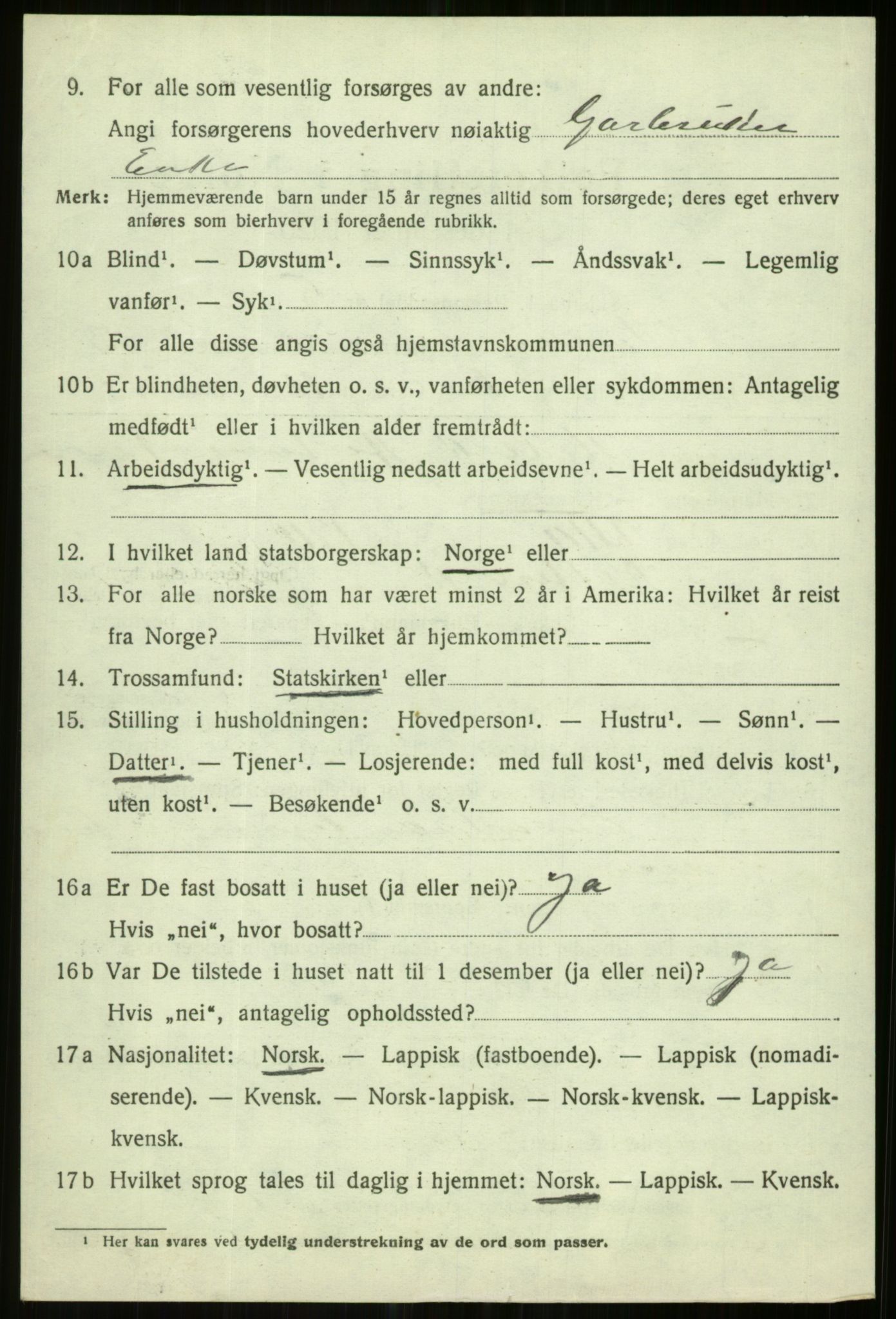 SATØ, 1920 census for Karlsøy, 1920, p. 1759