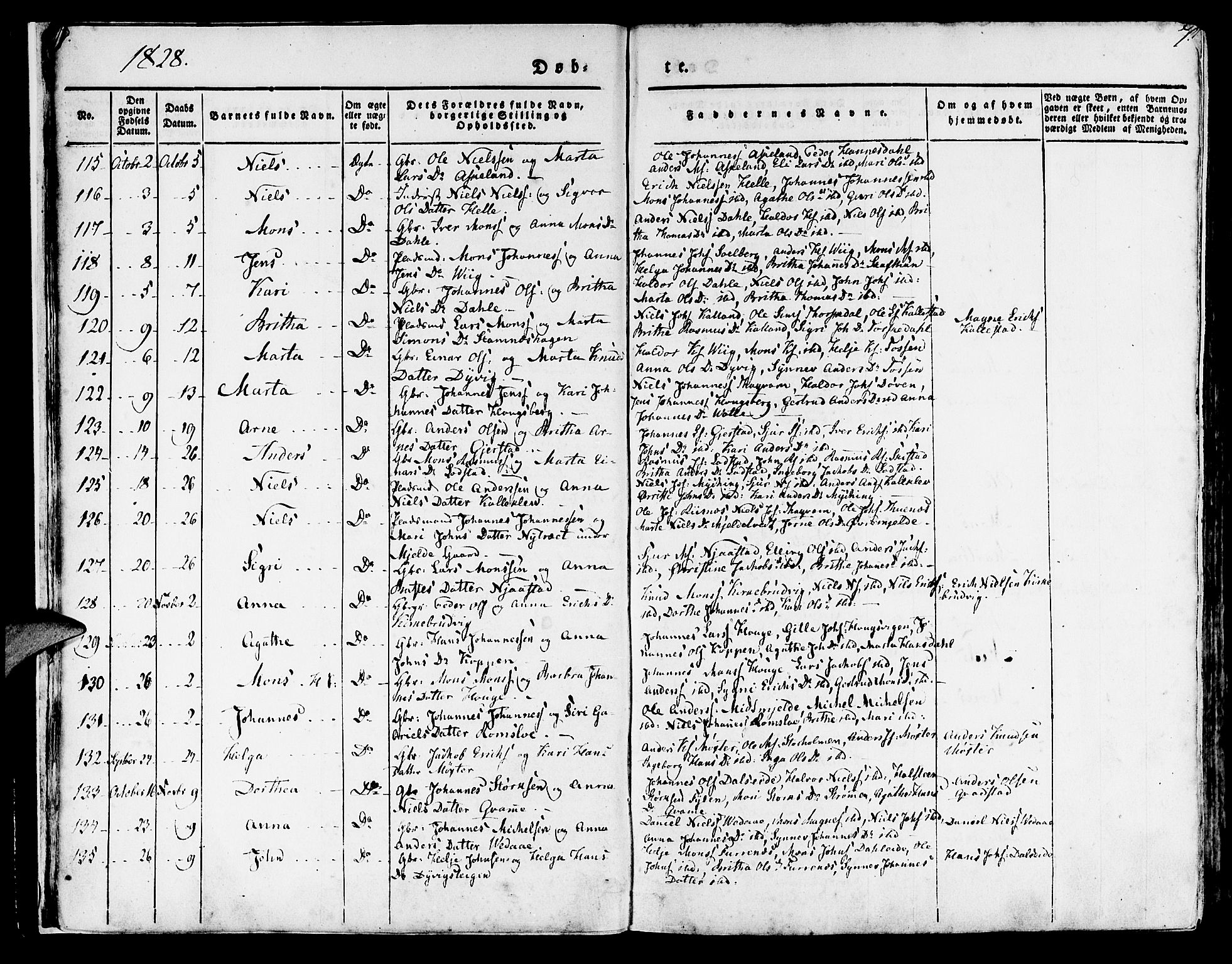 Haus sokneprestembete, SAB/A-75601/H/Haa: Parish register (official) no. A 14, 1827-1838, p. 7
