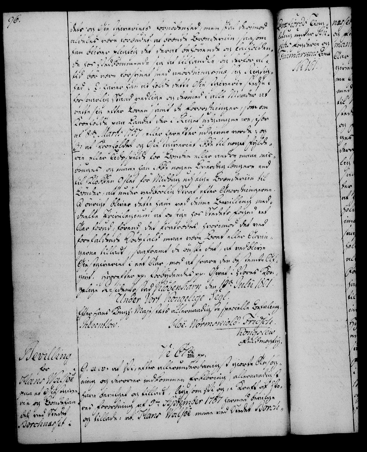 Rentekammeret, Kammerkanselliet, AV/RA-EA-3111/G/Gg/Gga/L0017: Norsk ekspedisjonsprotokoll med register (merket RK 53.17), 1801-1803, p. 96