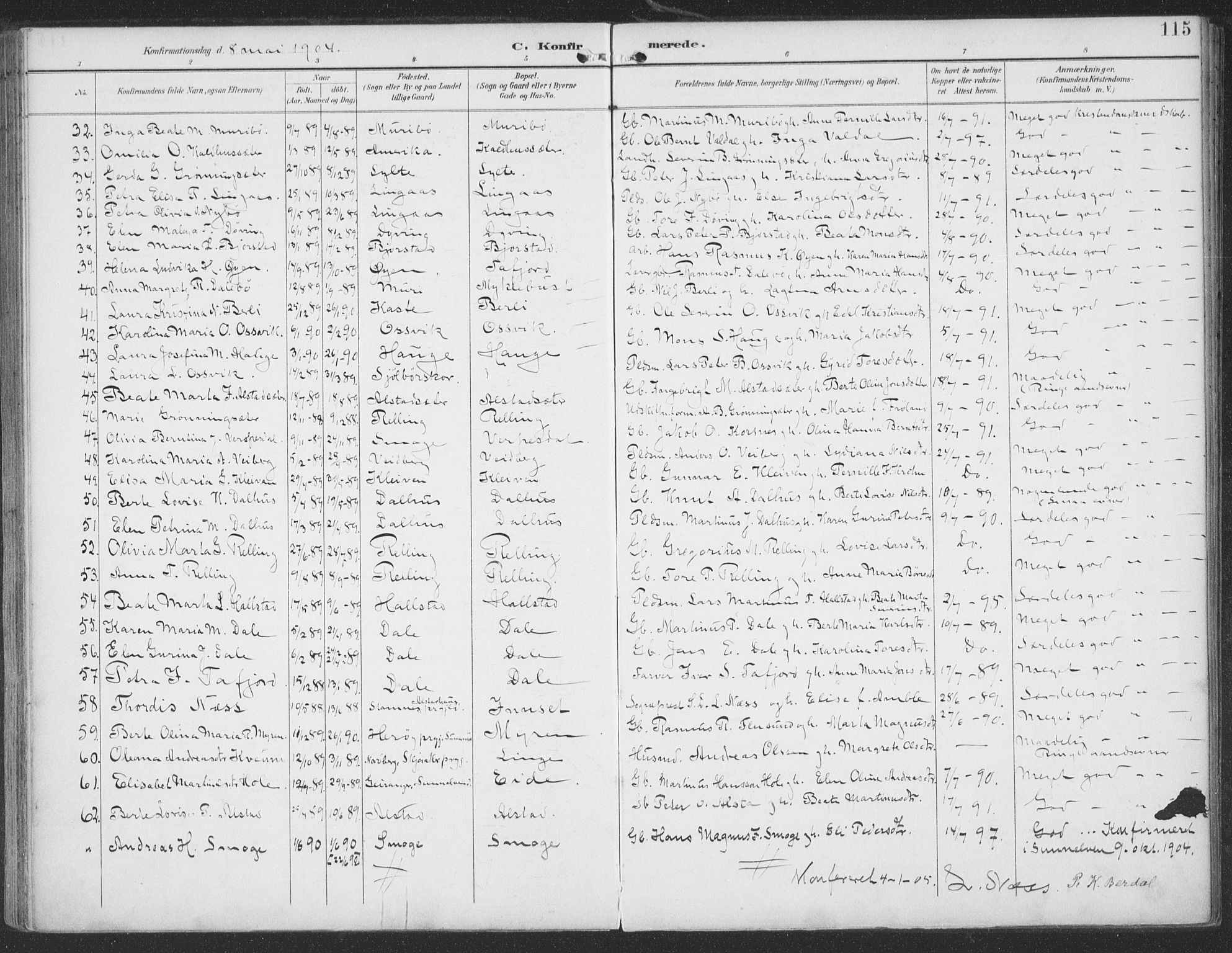Ministerialprotokoller, klokkerbøker og fødselsregistre - Møre og Romsdal, SAT/A-1454/519/L0256: Parish register (official) no. 519A15, 1895-1912, p. 115