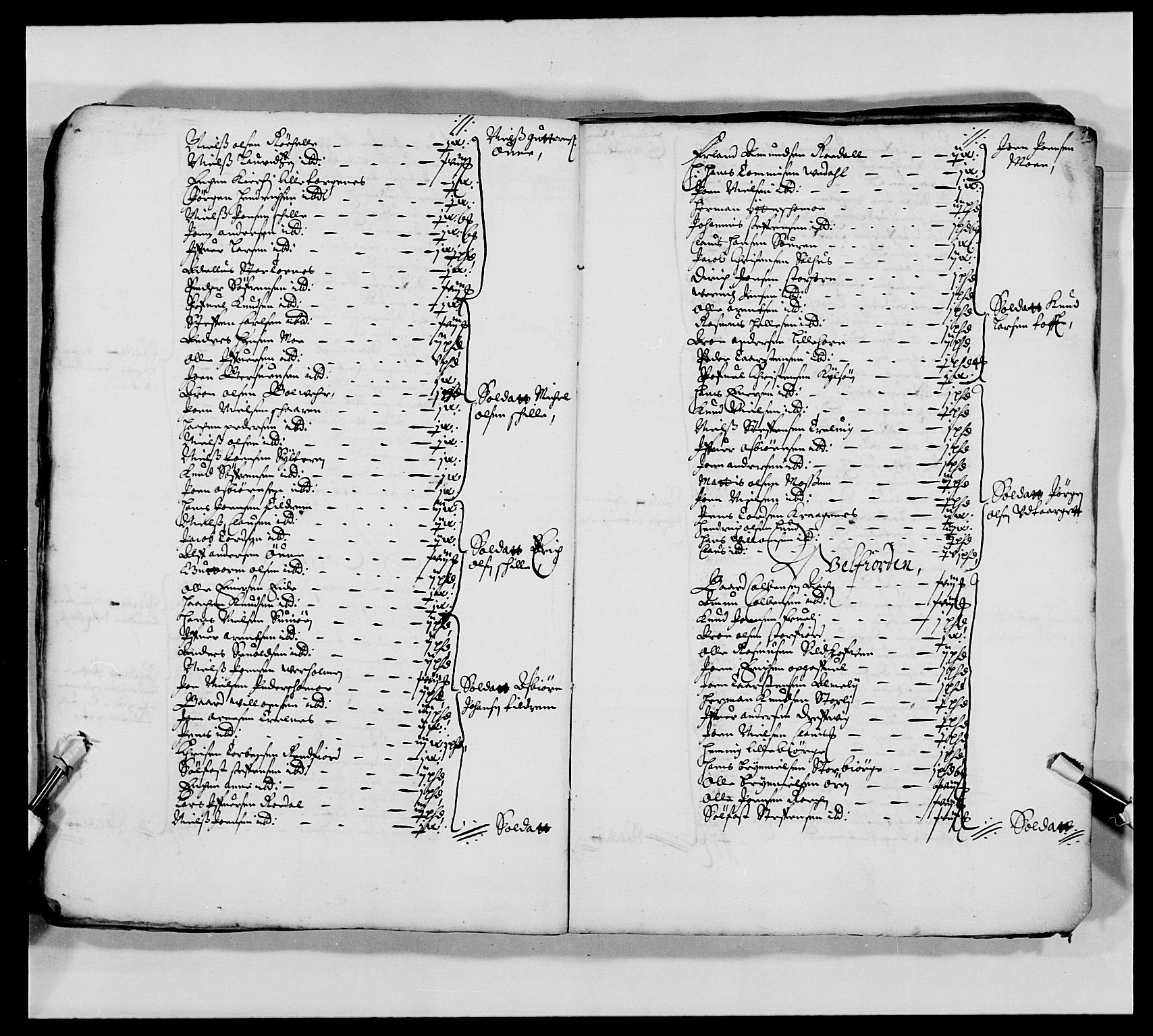 Kommanderende general (KG I) med Det norske krigsdirektorium, AV/RA-EA-5419/E/Ea/L0473: Marineregimentet, 1664-1701, p. 30
