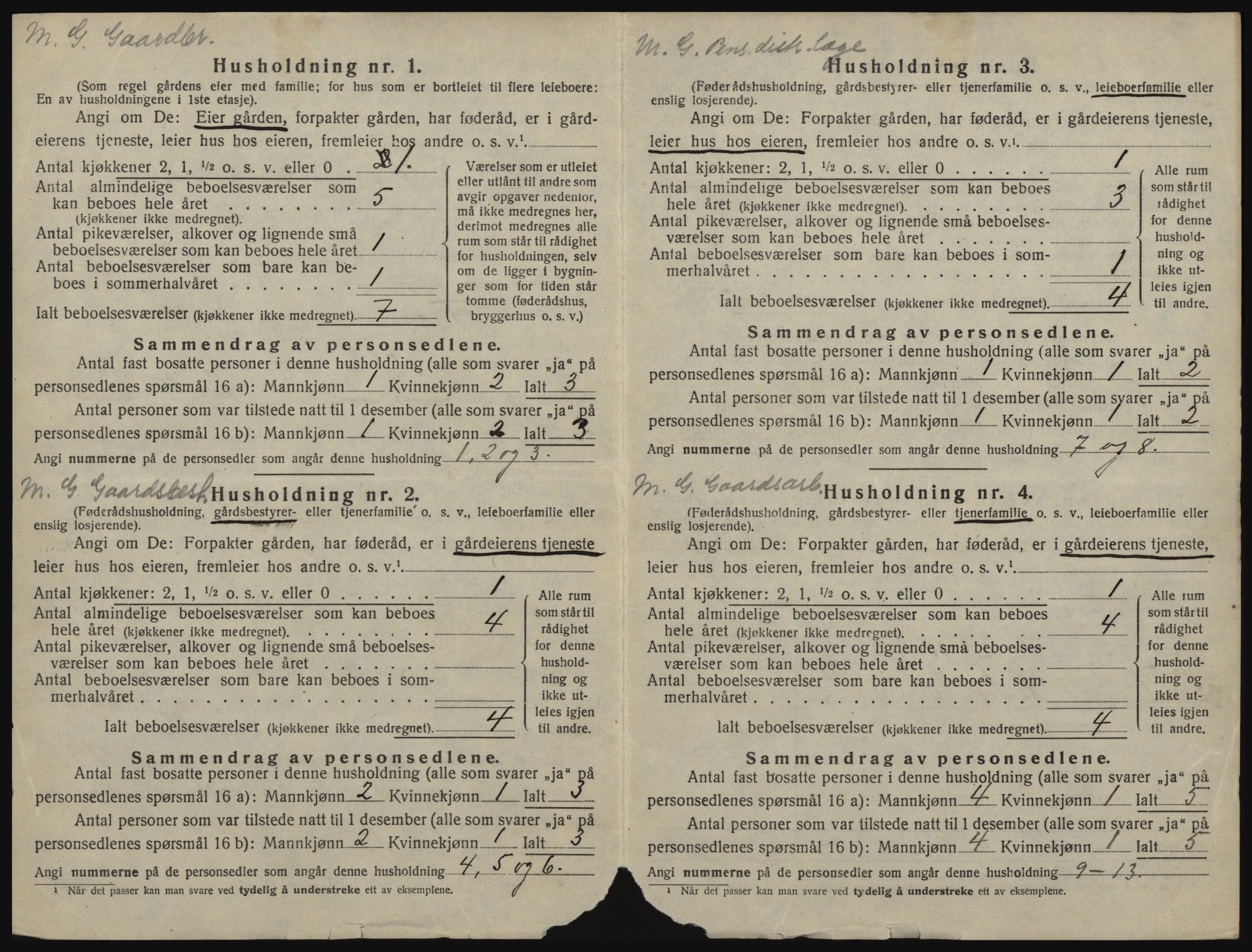 SAO, 1920 census for Frogn, 1920, p. 36