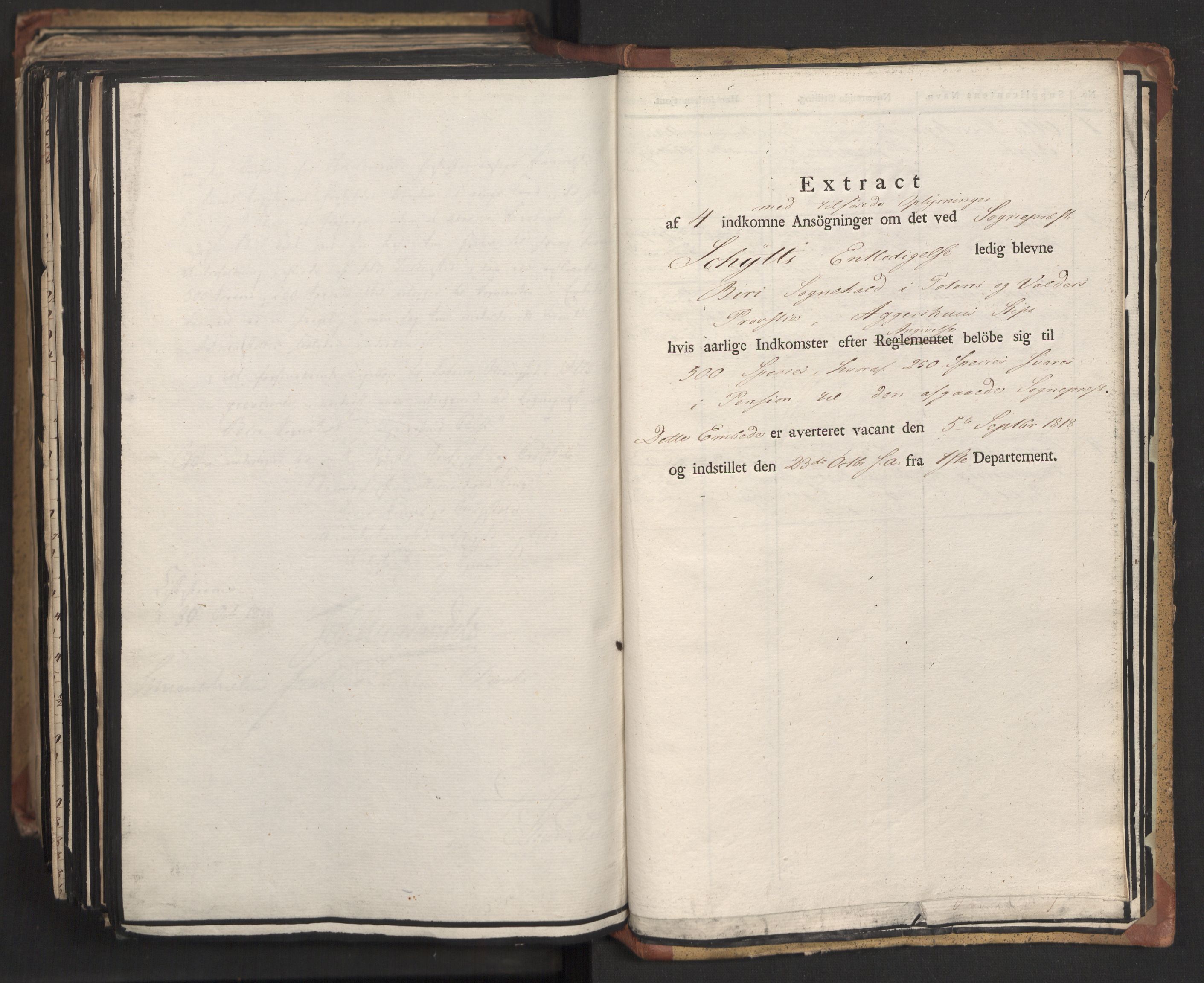 Statsrådsavdelingen i Stockholm, AV/RA-S-1003/D/Da/L0015: Regjeringsinnstillinger nr. 3058-3300, 1818, p. 574