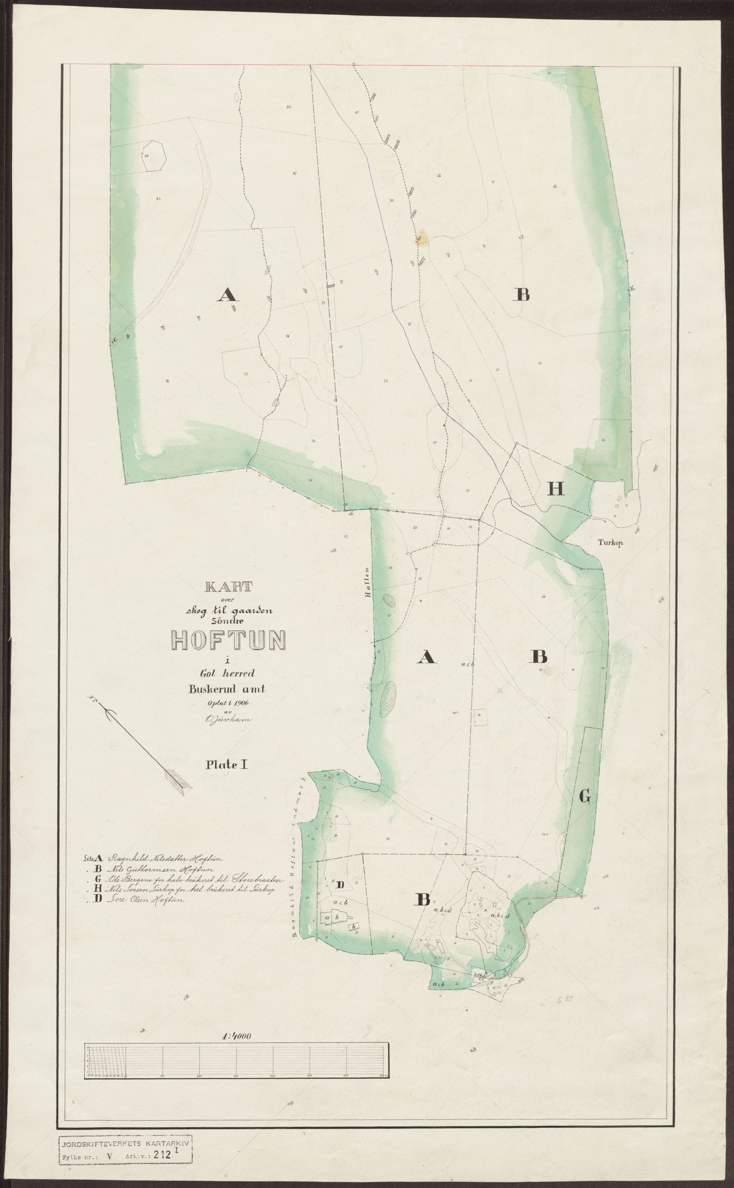 Jordskifteverkets kartarkiv, AV/RA-S-3929/T, 1859-1988, p. 303